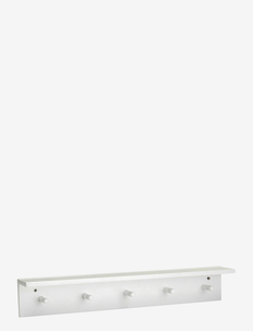 Shelf with hooks white STAR, Kid's Concept