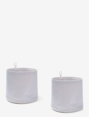 Storage textile cylinder 2pcs lilac - PURPLE