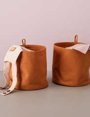 Kid's Concept - Storage textile cylinder 2pcs brown - aufbewahrungskörbe - brown - 4