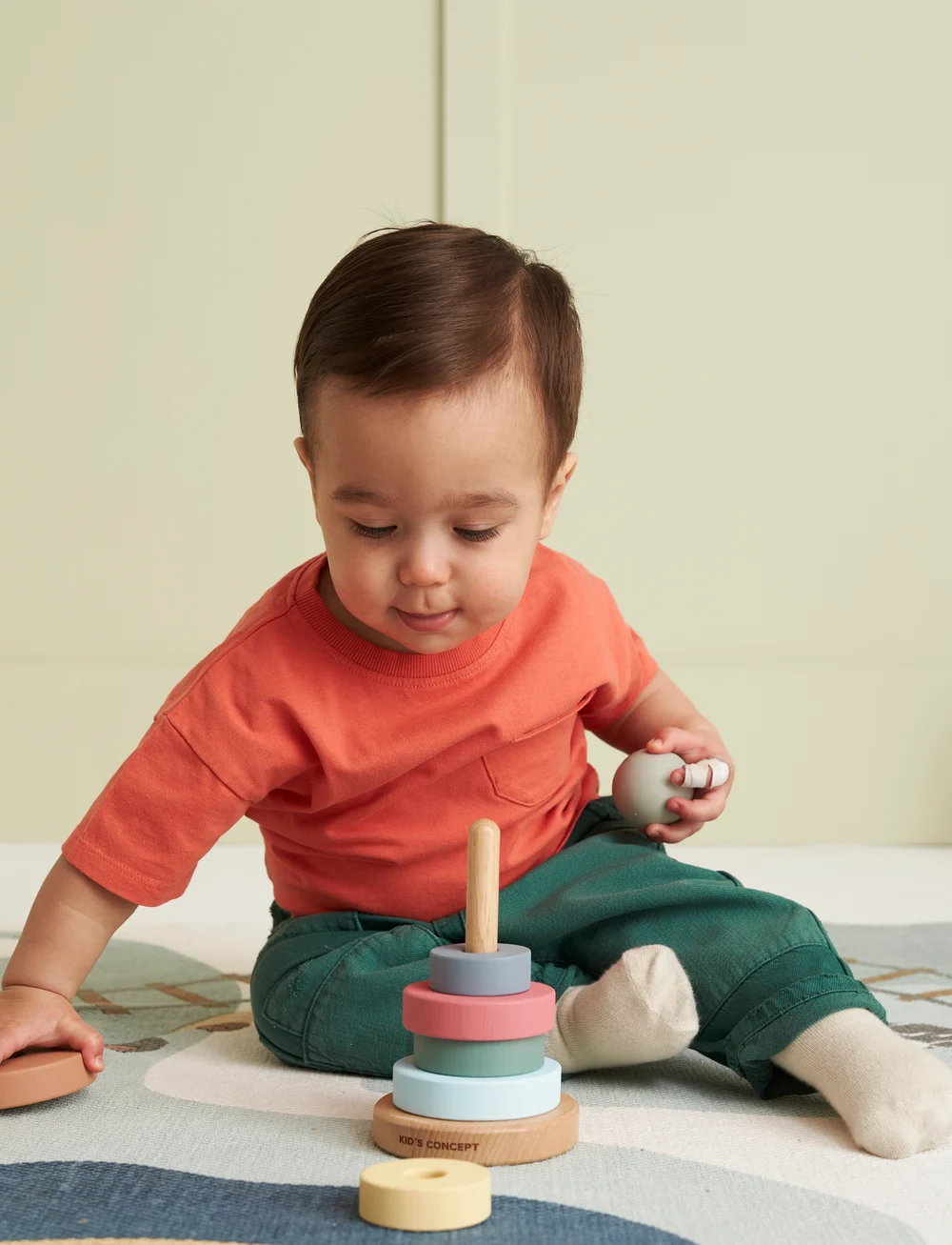 Kid's Concept - Stacking rings EDVIN - stapelklötze - multi - 5