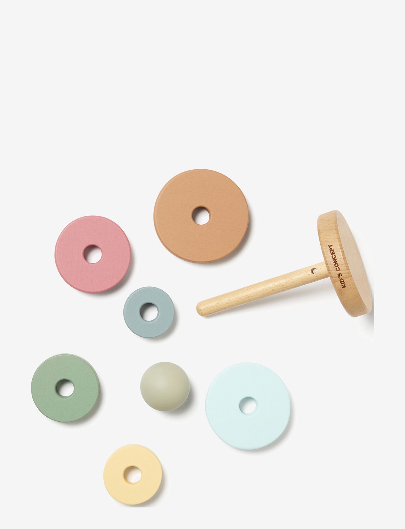 Kid's Concept - Stacking rings EDVIN - laveste priser - multi - 3