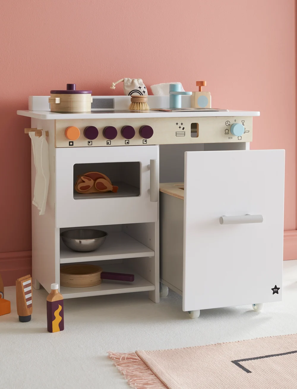 Kid's Concept - Kitchen with dishwasher KID'S HUB - spielzeugküchen - multi coloured - 4