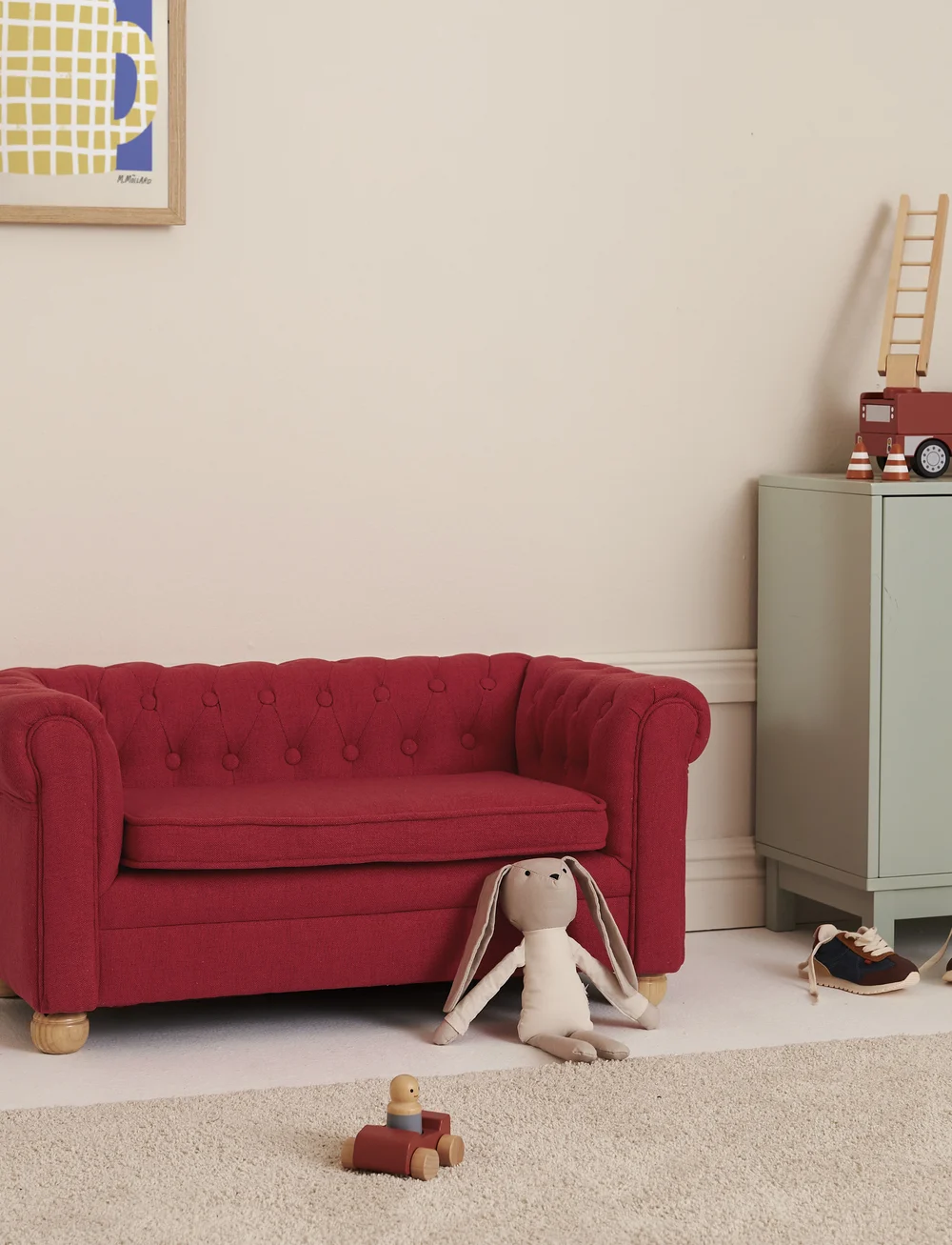 Kid s Concept Sofa Chesterfield Small Red Sofa Boozt