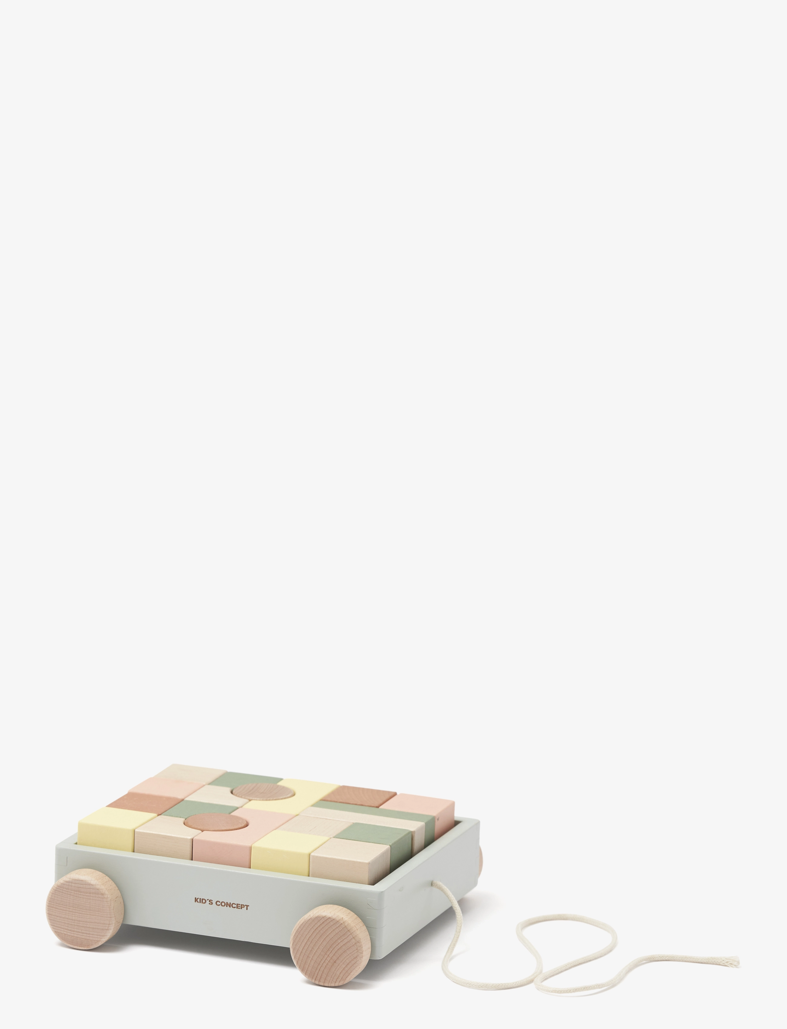 KID'S CONCEPT Wagon With Blocks Edvin Patterned - One Size - Kinder
