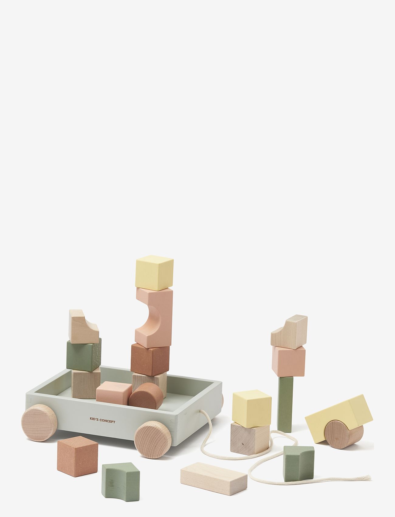 Kid's Concept - Wagon with blocks EDVIN - geschenke für kinder - multi coloured - 1
