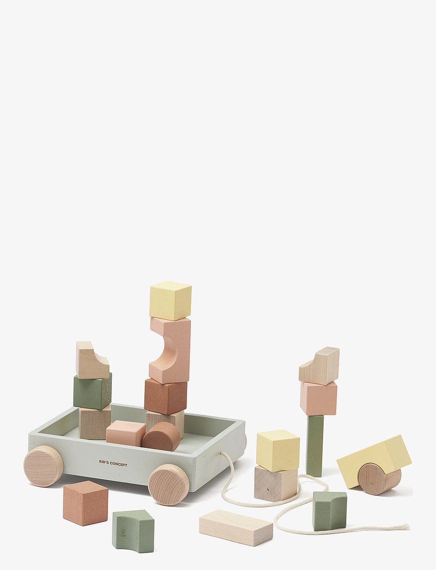 Kid's Concept - Wagon with blocks EDVIN - stapelklötze - multi coloured - 2