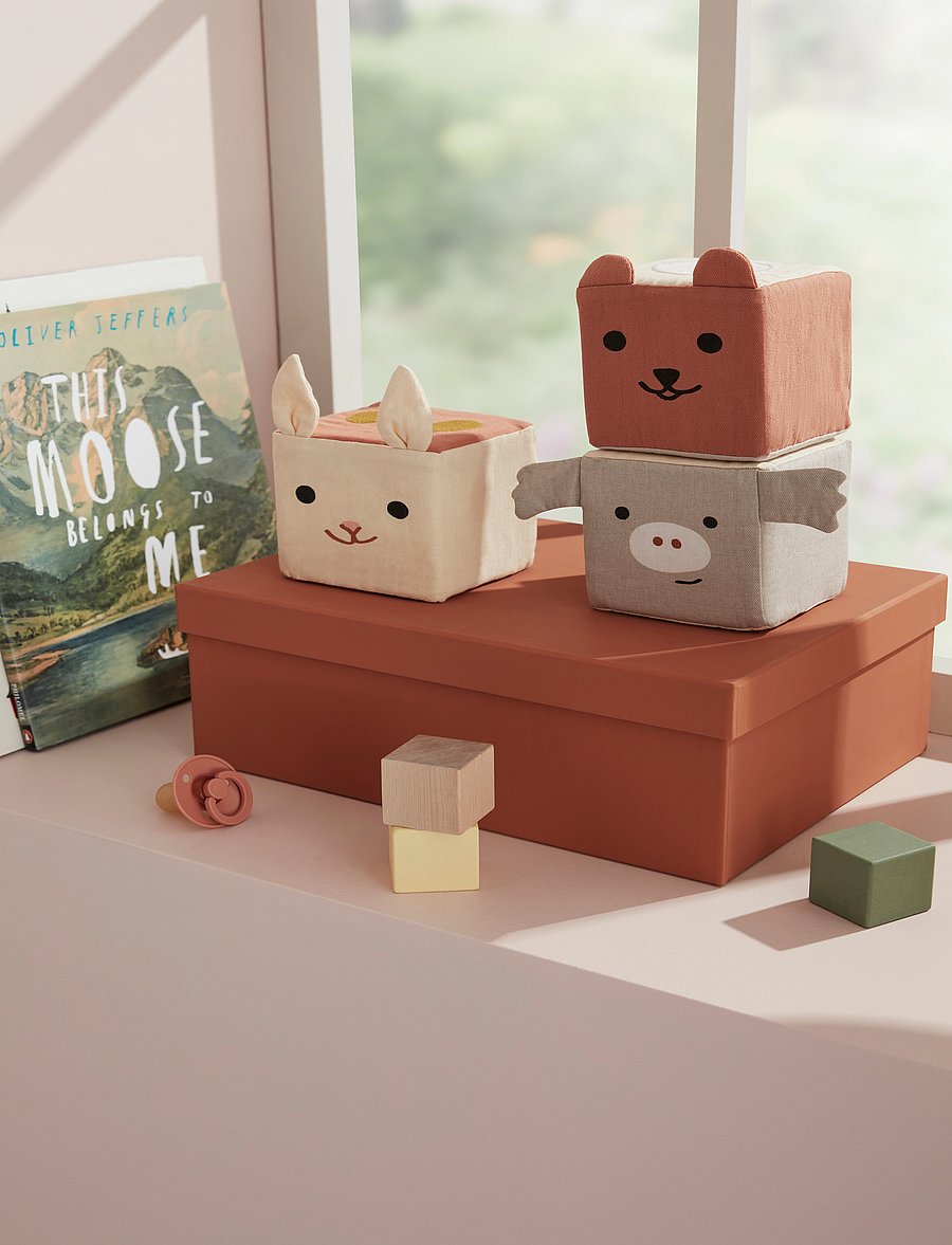 Kid's Concept - Play cubes textile EDVIN - die niedrigsten preise - multi - 3