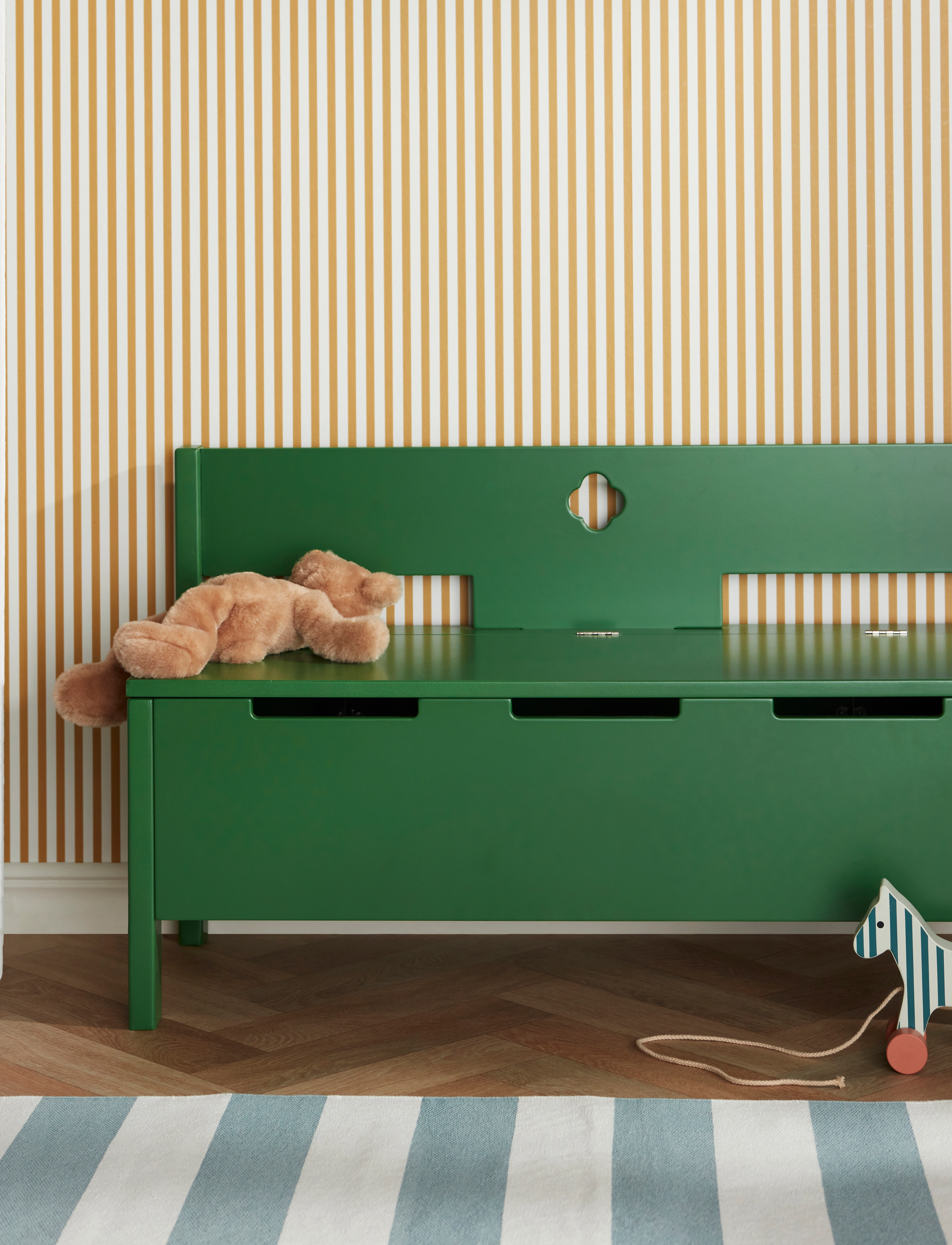 Kid's Concept - Sofa with storage dark green CARL LARSSON - green - 2