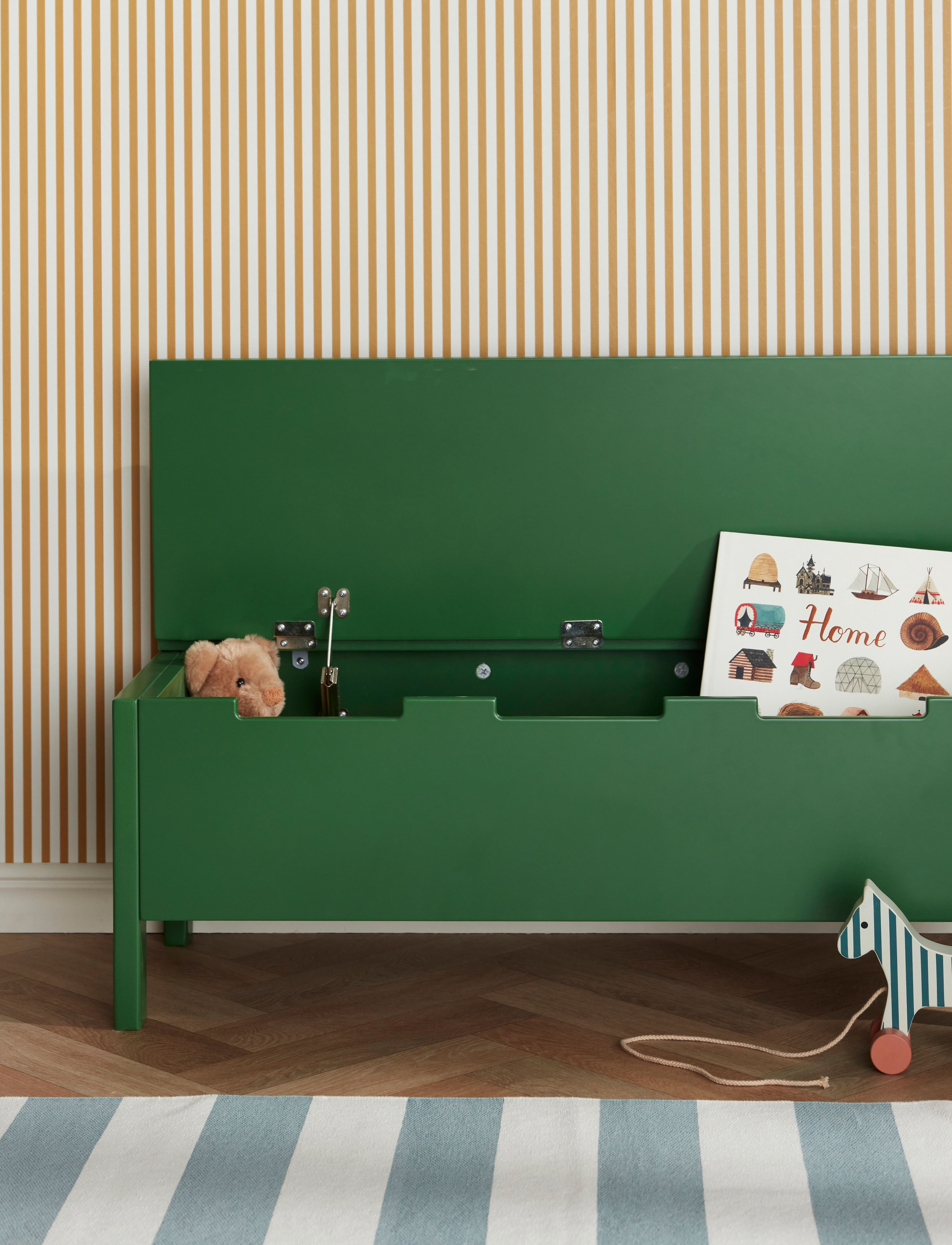 Kid's Concept - Sofa with storage dark green CARL LARSSON - green - 3