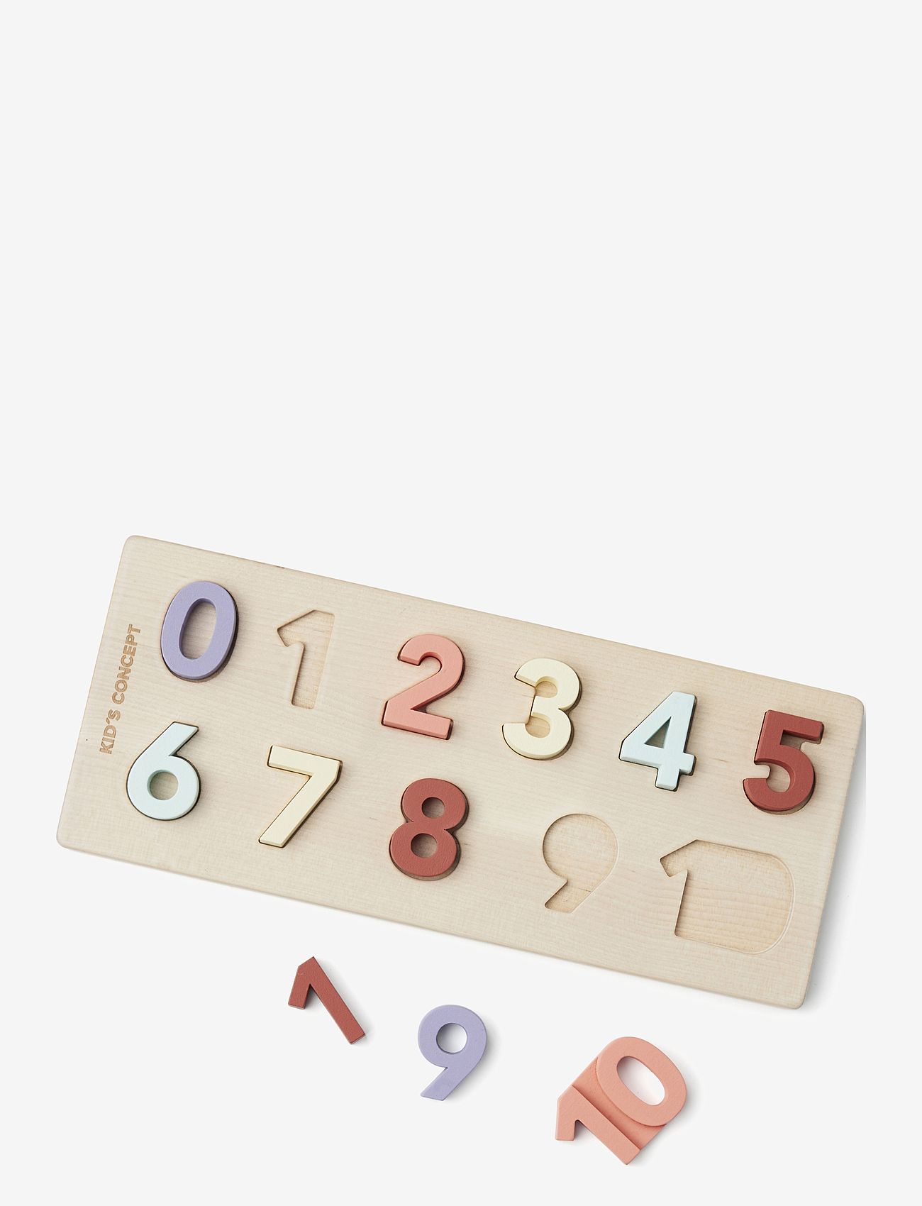 Kid's Concept - Number puzzle 1-10 - houten puzzels - multi coloured - 1