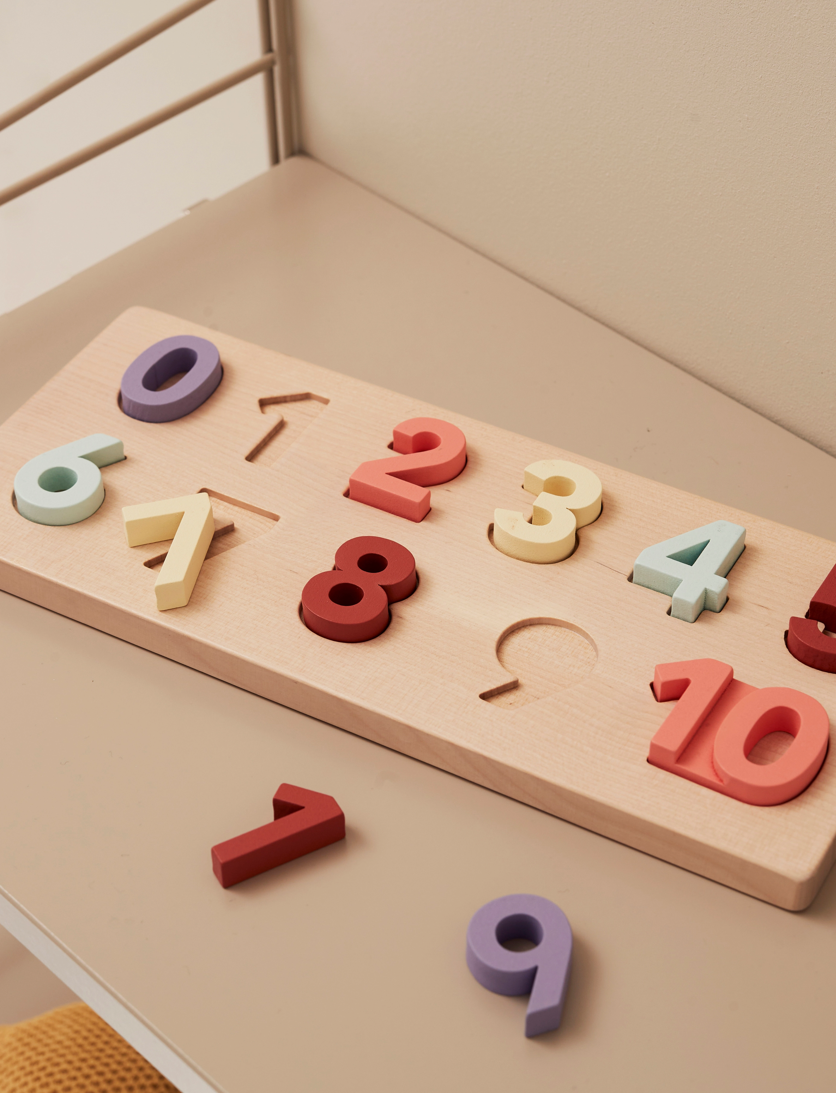 Kid's Concept - Number puzzle 1-10 - puslespill i tre - multi coloured - 5