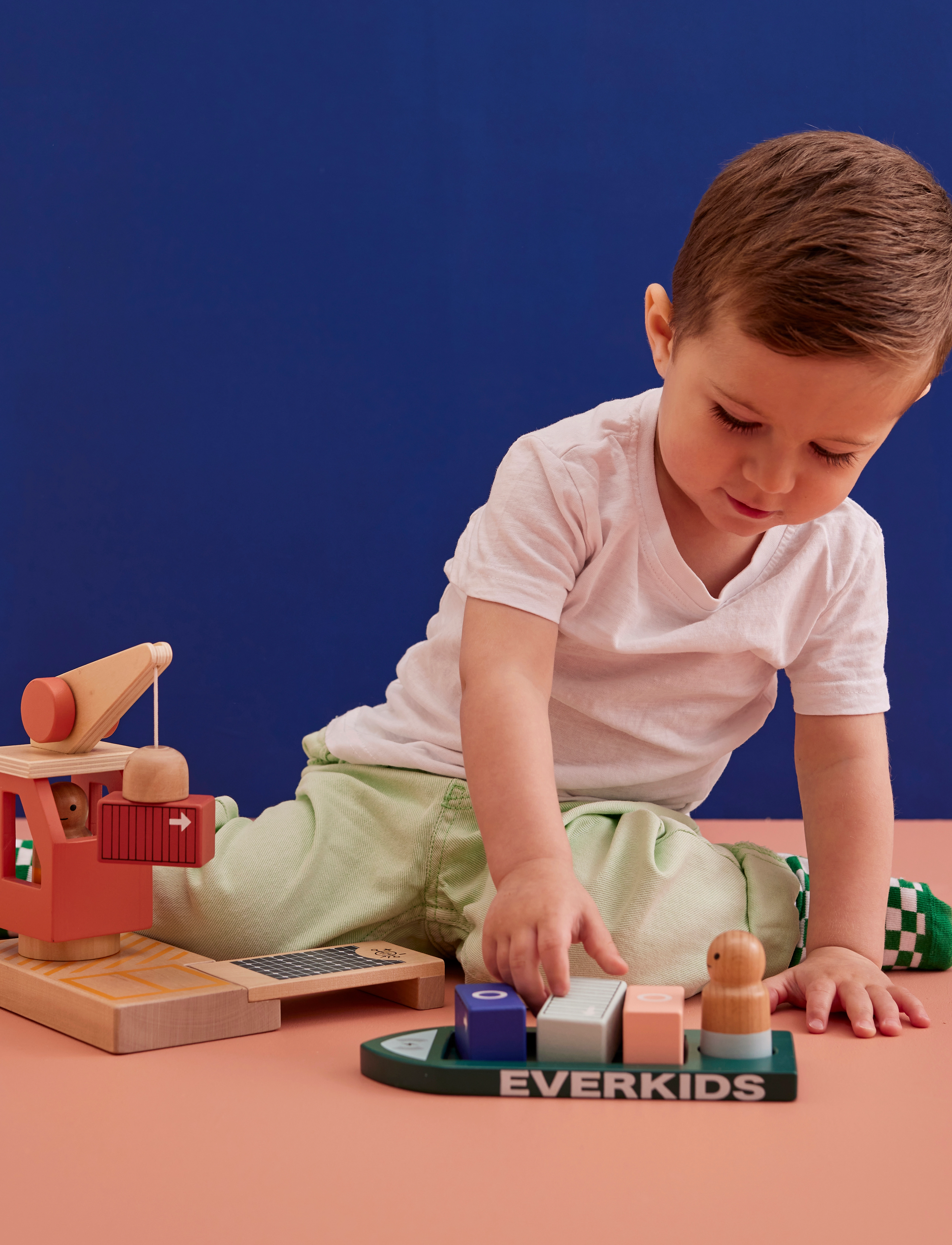 Kid's Concept Container Port Aiden, One Size, Multi/patterned, Legesæt Og Actionfigurer > Træfigurer, Børn