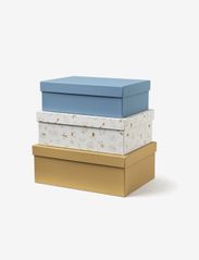Kid's Concept - Storage boxes 3 set blue - säilytyslaatikot - blue - 0
