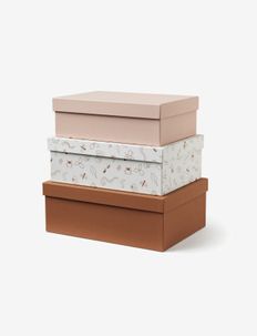 Storage boxes 3 set pink, Kid's Concept
