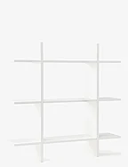 Wall shelf 3 level white STAR - WHITE