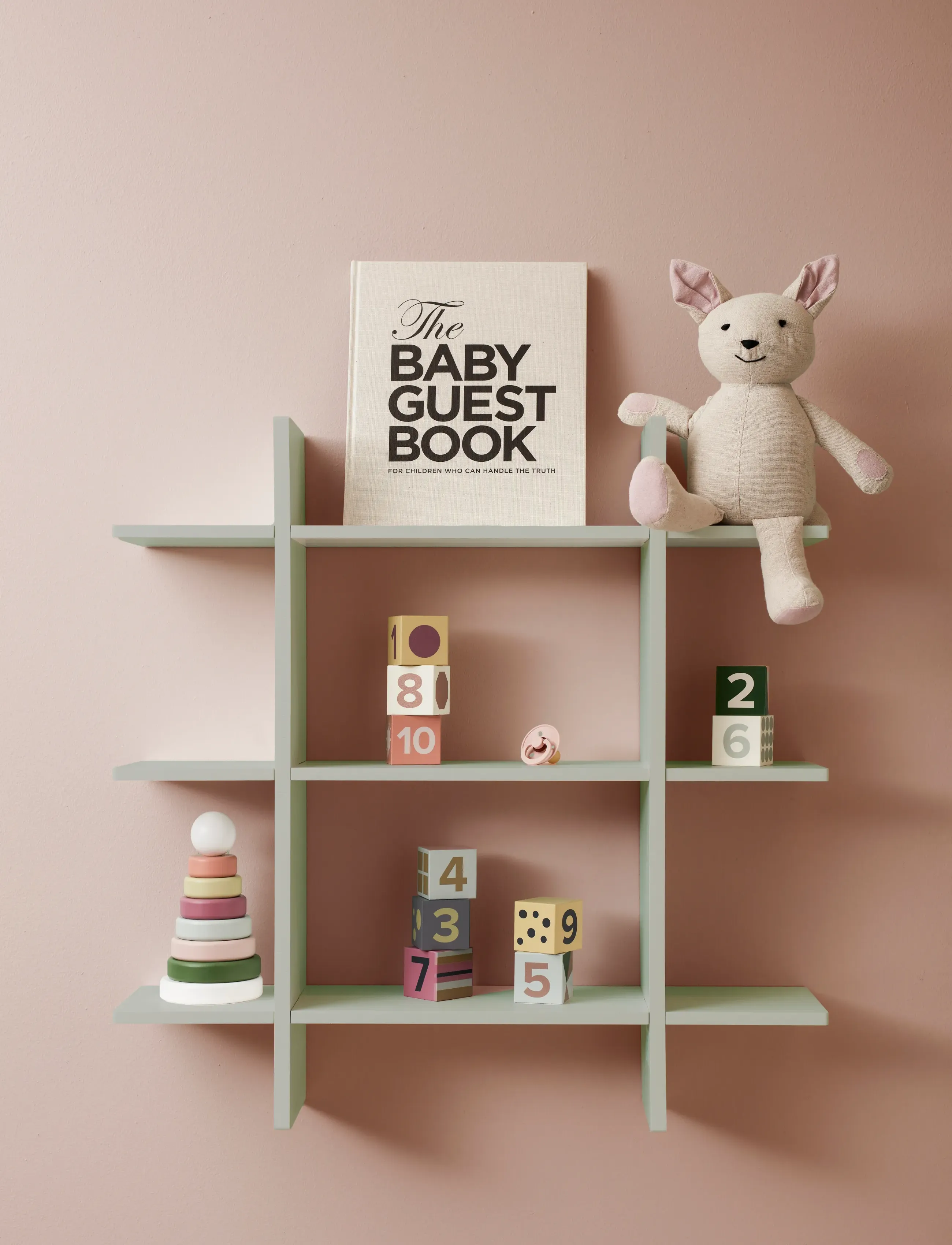 Kid's Concept - Wall shelf 3 level light green - hyllyt - green - 2