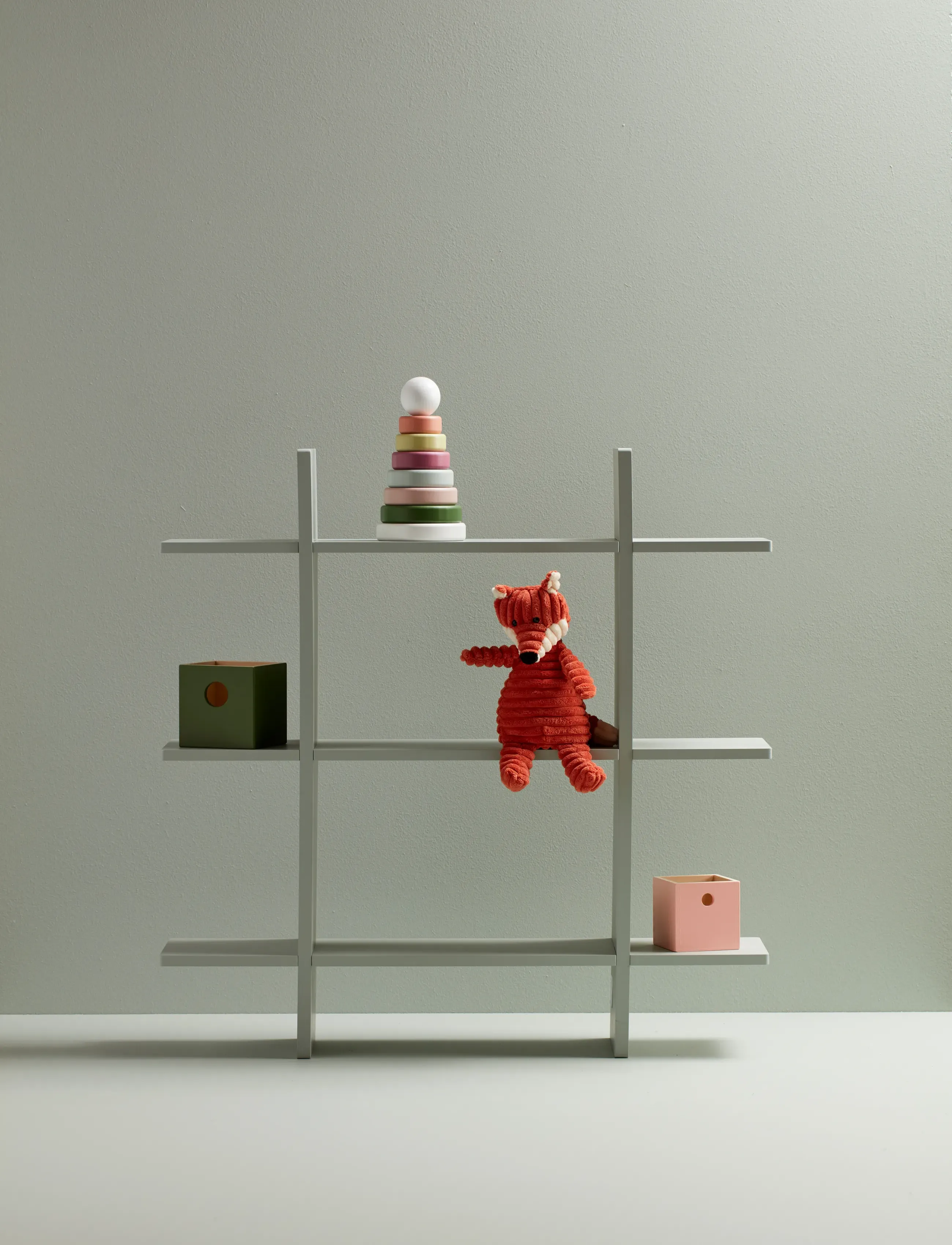 Kid's Concept - Wall shelf 3 level light green - hyllyt - green - 4