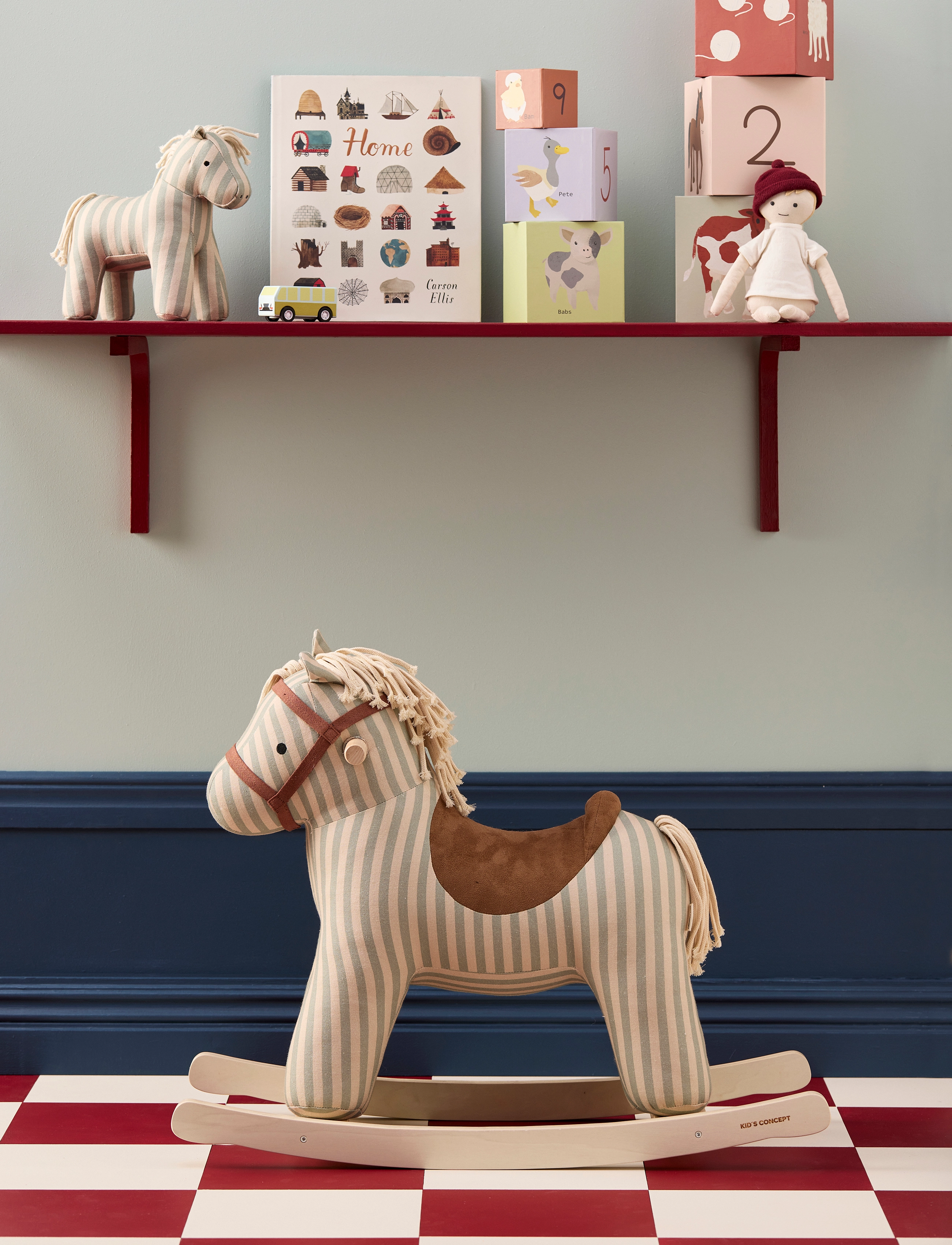 Kid's Concept Rocking Horse Sam Aiden, Børn, Rocking Legetøj, Multi/mønstret, Str: ONE SIZE