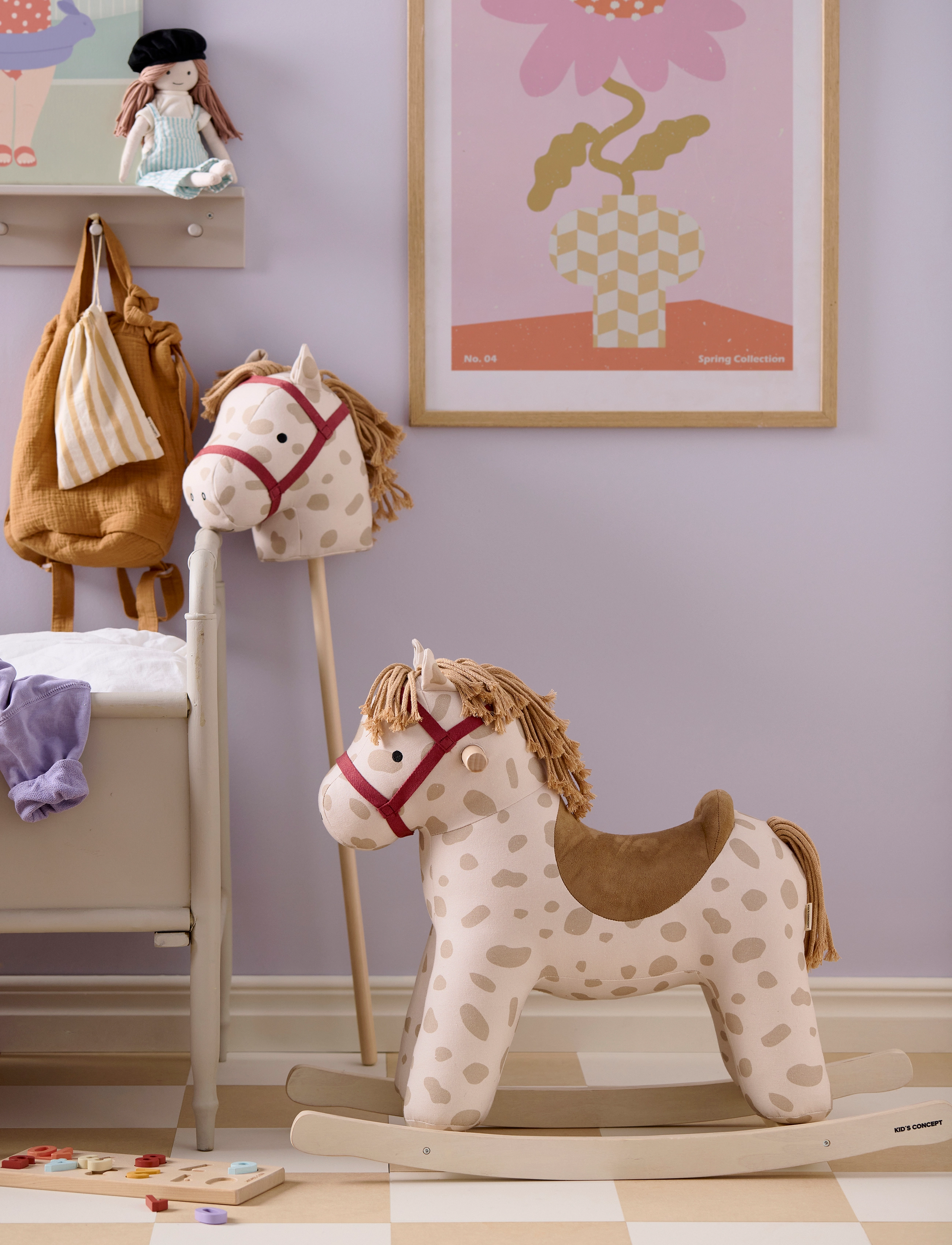 Kid's Concept Rocking Horse Dotty Aiden, One Size, Multi/patterned, Legetøj > Rocking Legetøj, Børn