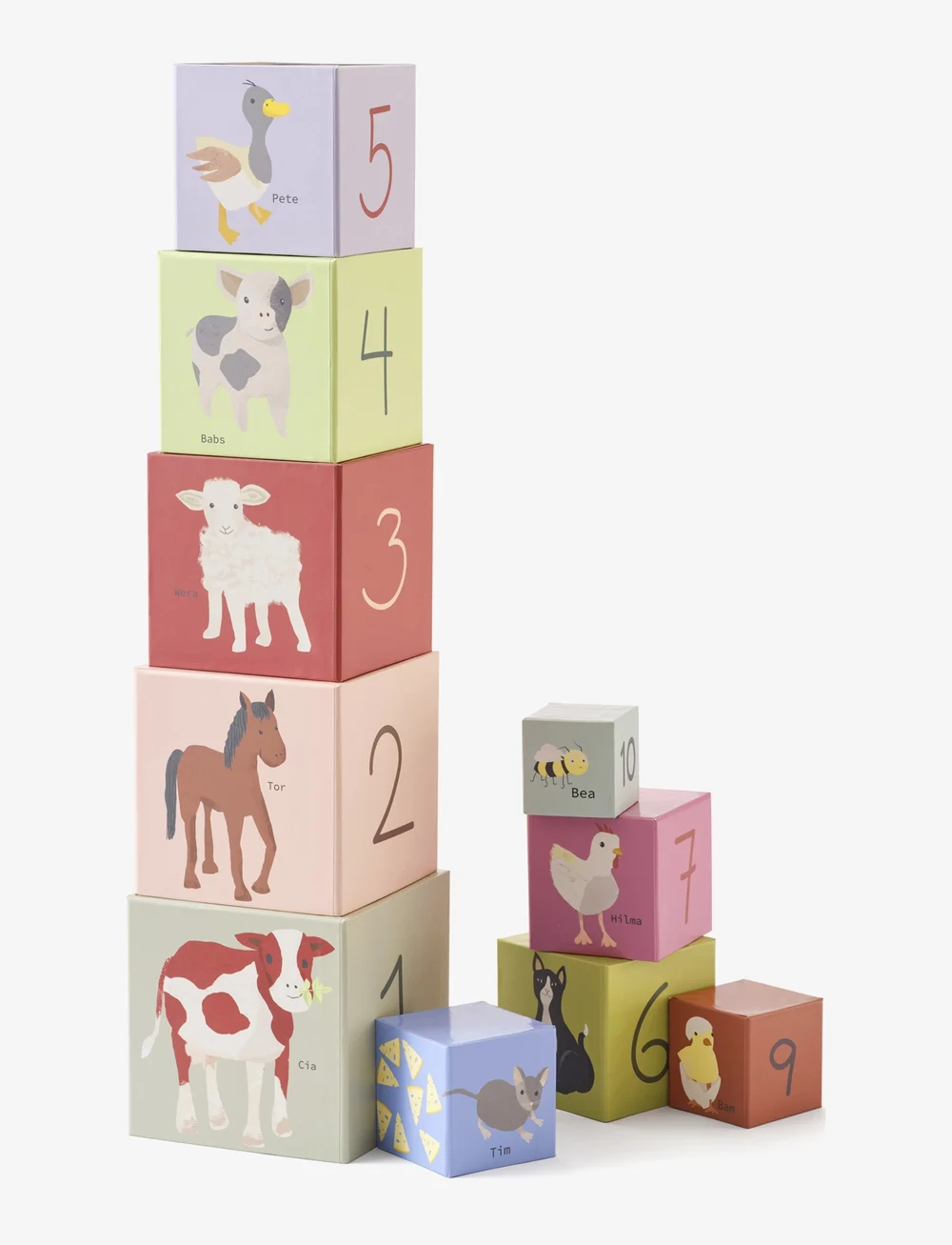 Kid's Concept - Cubes paper 1-10 AIDEN - torniklotsid - multi coloured - 1