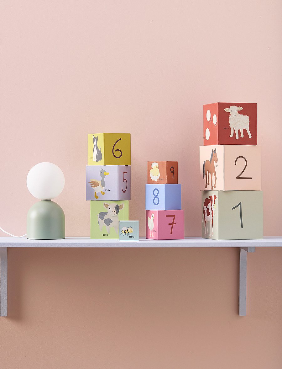 Kid's Concept - Cubes paper 1-10 AIDEN - staflanlegir kubbar - multi coloured - 0