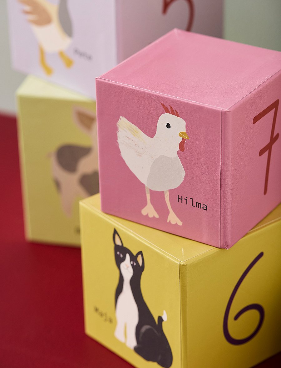 Kid's Concept - Cubes paper 1-10 AIDEN - staflanlegir kubbar - multi coloured - 4