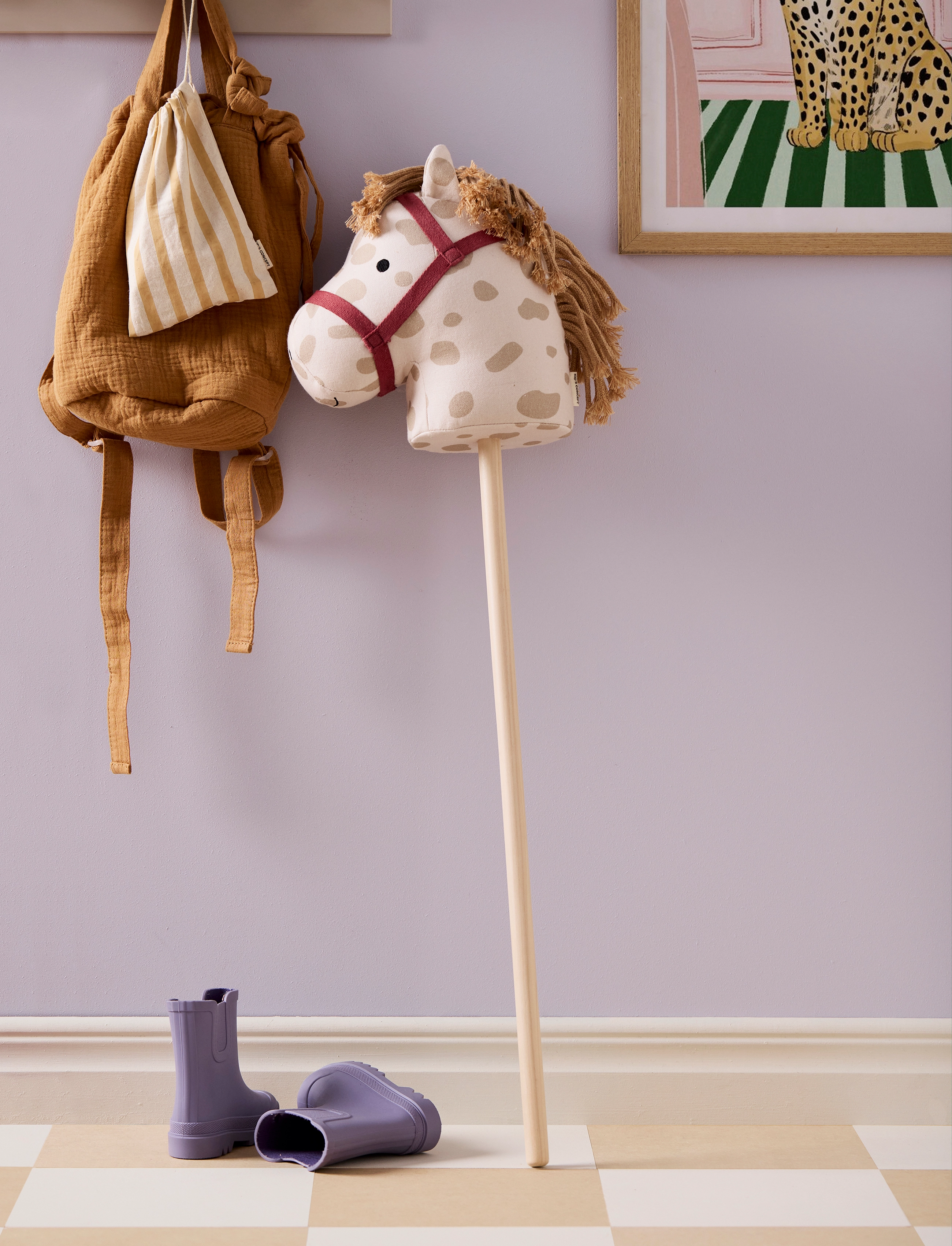 Kid's Concept Hobby Horse Dotty Aiden, One Size, Spielzeug, Weiß - Ride On Kinder
