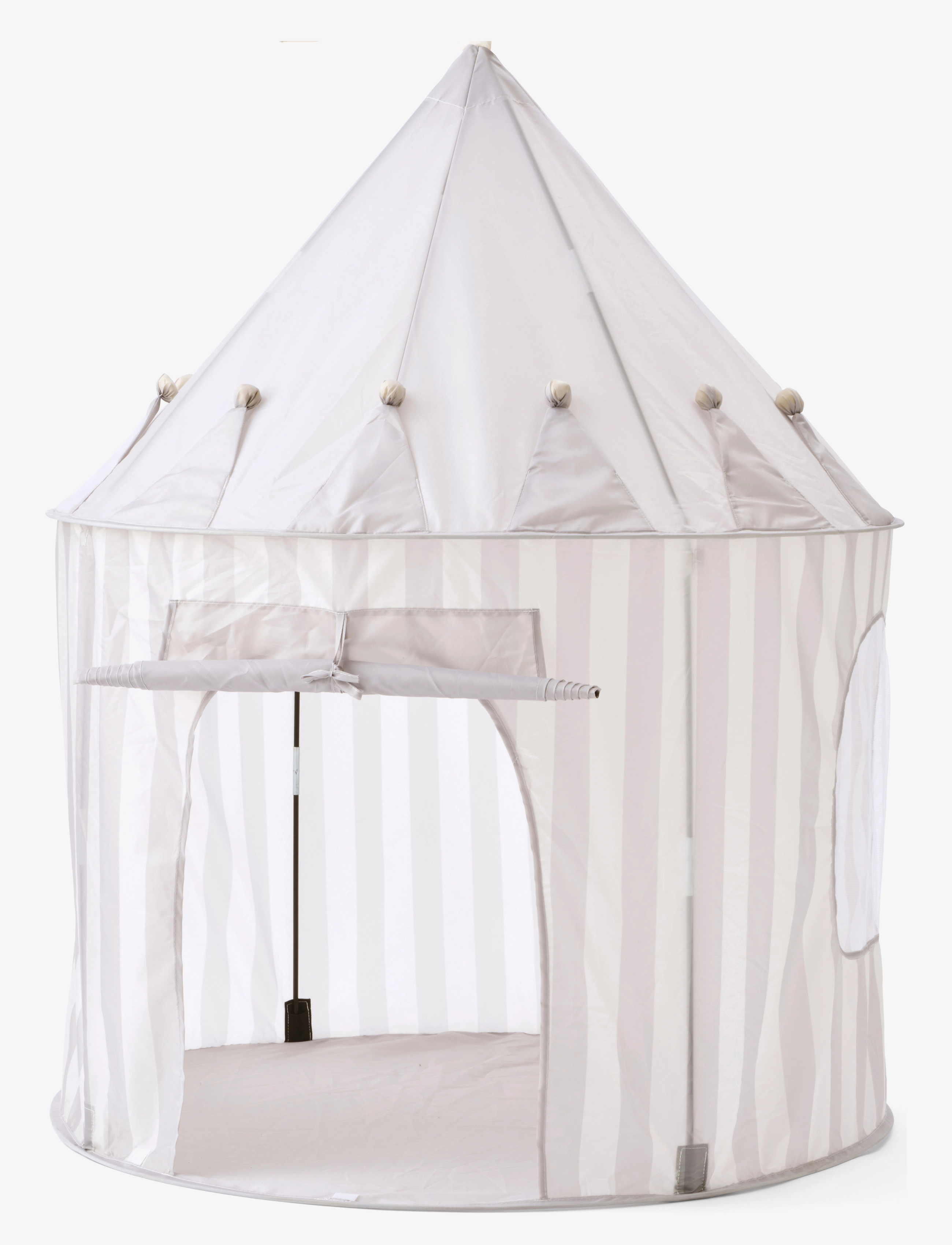 Kid's Concept Play tent stripe grey STAR - Legetelte - GREY / grey