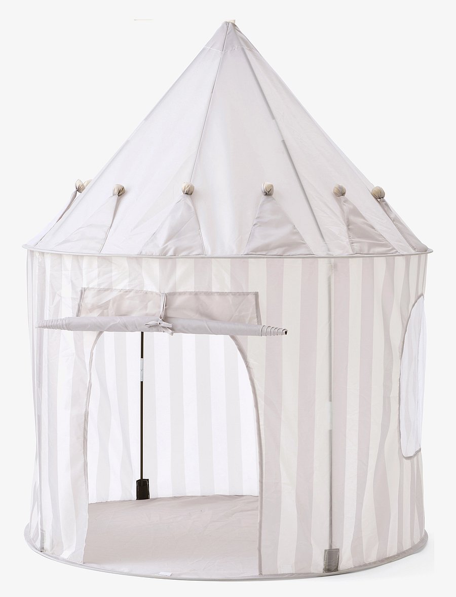 Kid's Concept - Play tent stripe grey STAR - leiktjald - grey - 1