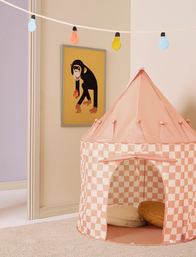 Kid's Concept - Play tent check apricot STAR - spielzelte und -tunnel - multi - 2