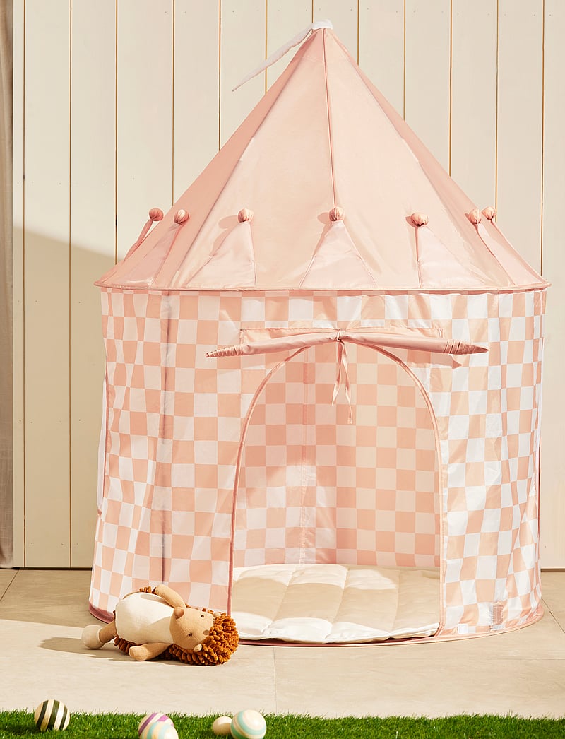 Kid's Concept - Play tent check apricot STAR - spielzelte und -tunnel - multi - 4