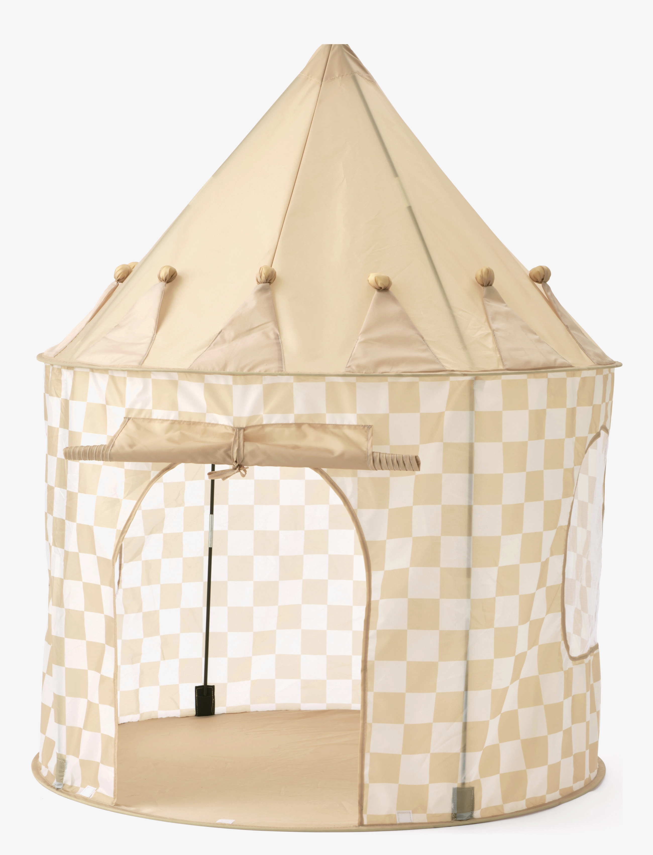 Kid's Concept Play tent check yellow - Legetelte - YELLOW / cream