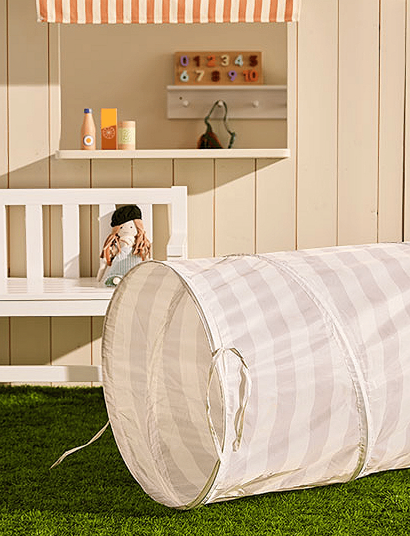 Kid's Concept - Play tunnel stripe grey STAR - spieltunnel - grey - 0