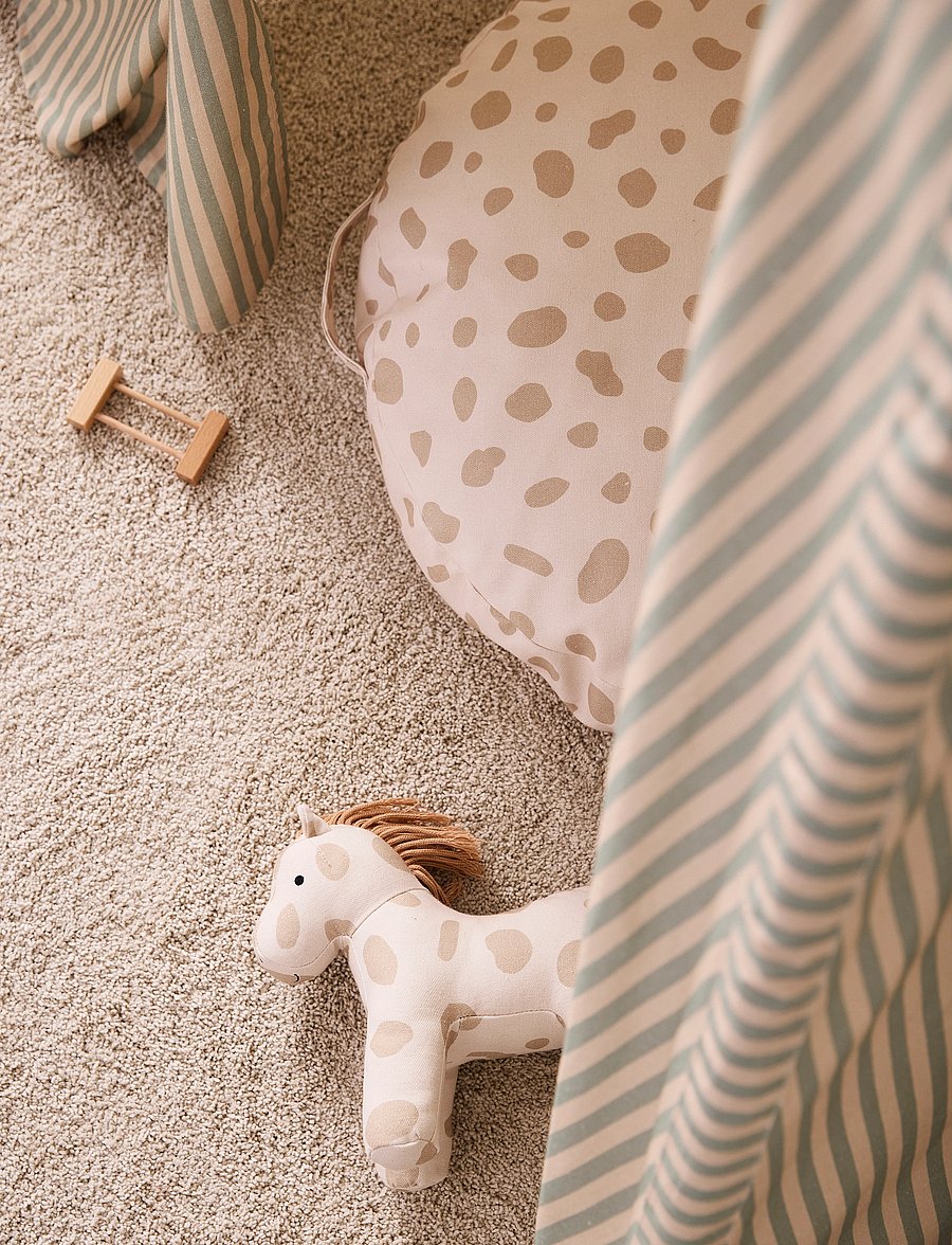 Kid's Concept - Floor cushion 60cm dot - dekorative kissen - white - 5