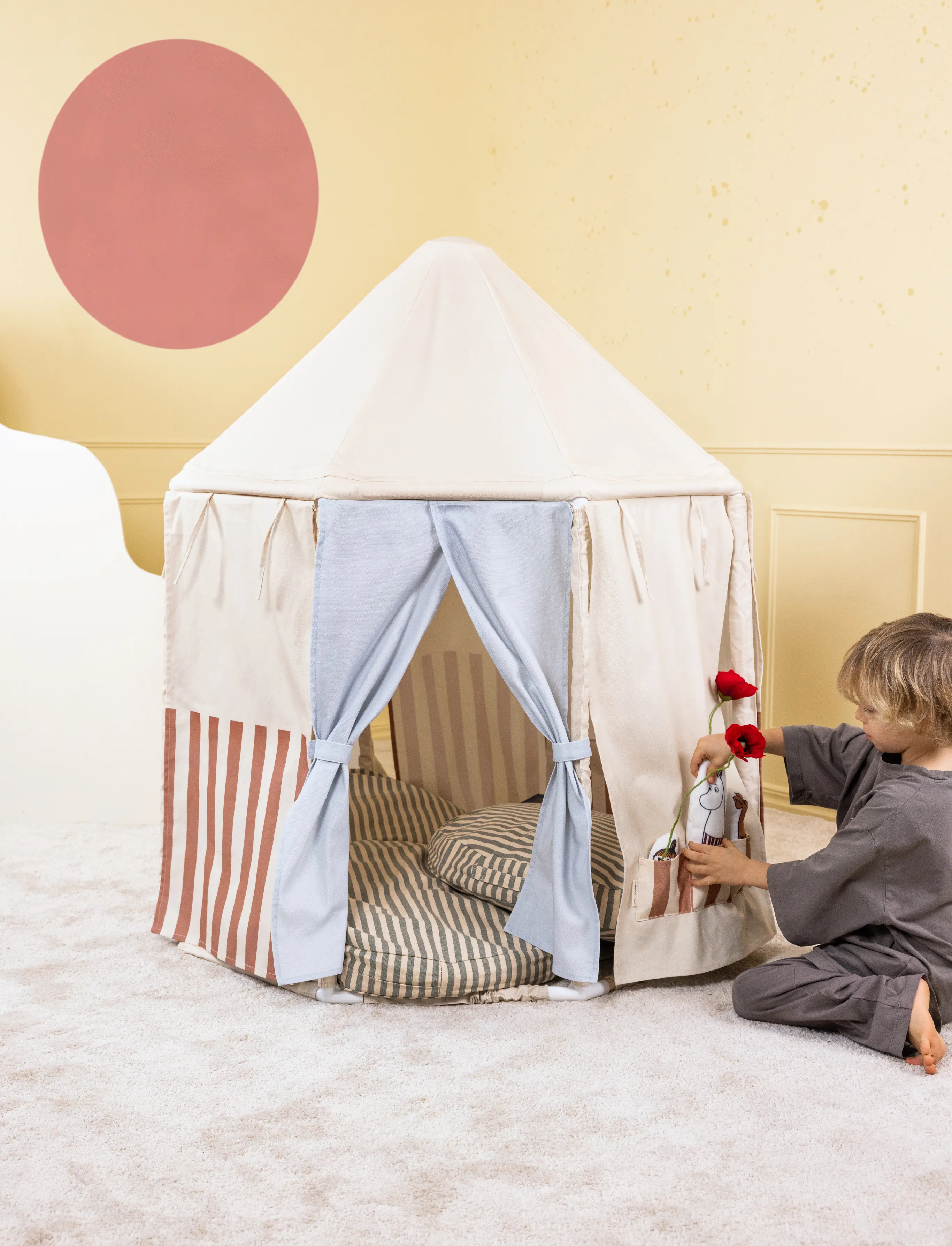 Kid's Concept Tent With Figures Moomin, One Size, Furniture, Mehrfarbig/gemustert - Storage Kinder