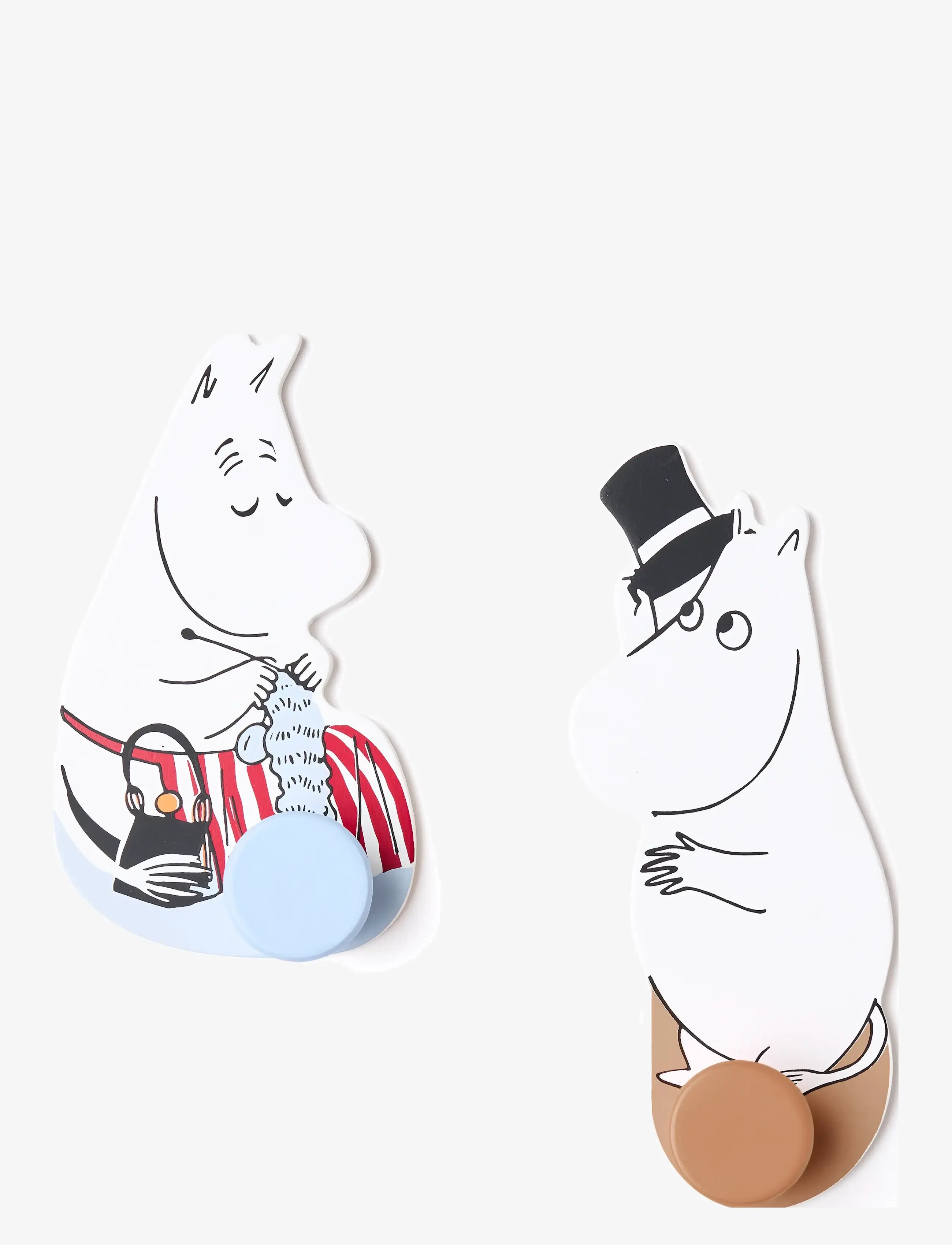 Kid's Concept Hooks 2-Set Moominmamma Moomin, One Size, Storage, Mehrfarbig/gemustert - & Hangers, Kinder