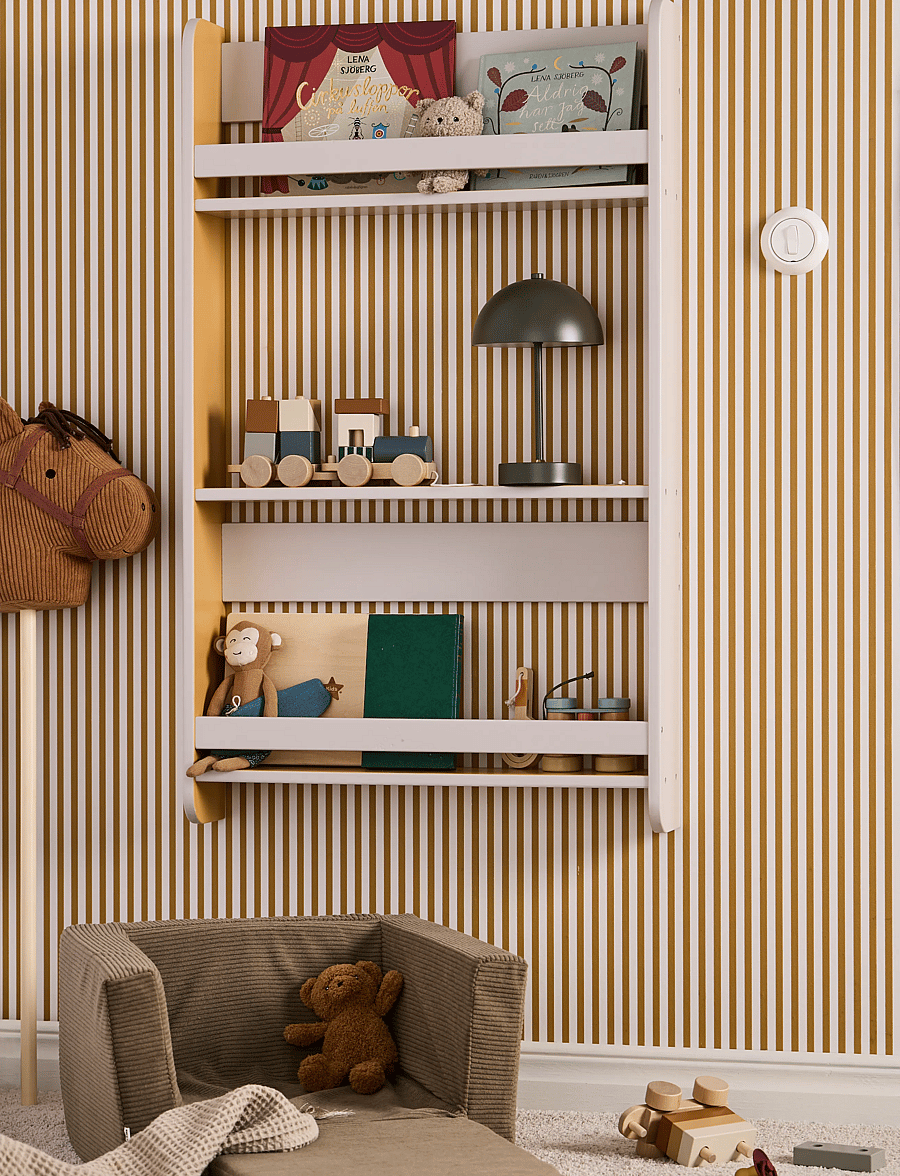 Kid's Concept - Book display grey mustard STAR - hillur - grey - 0