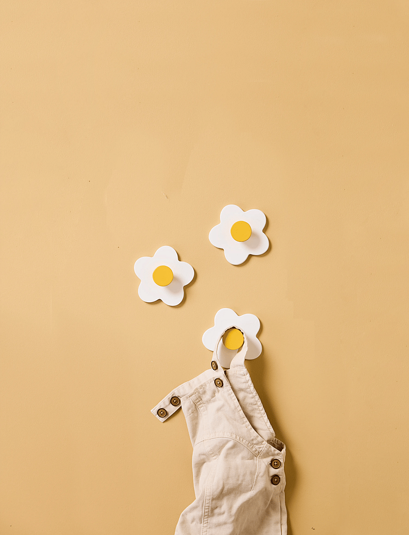 Kid's Concept - Hook flower white 3 pcs - white - 0