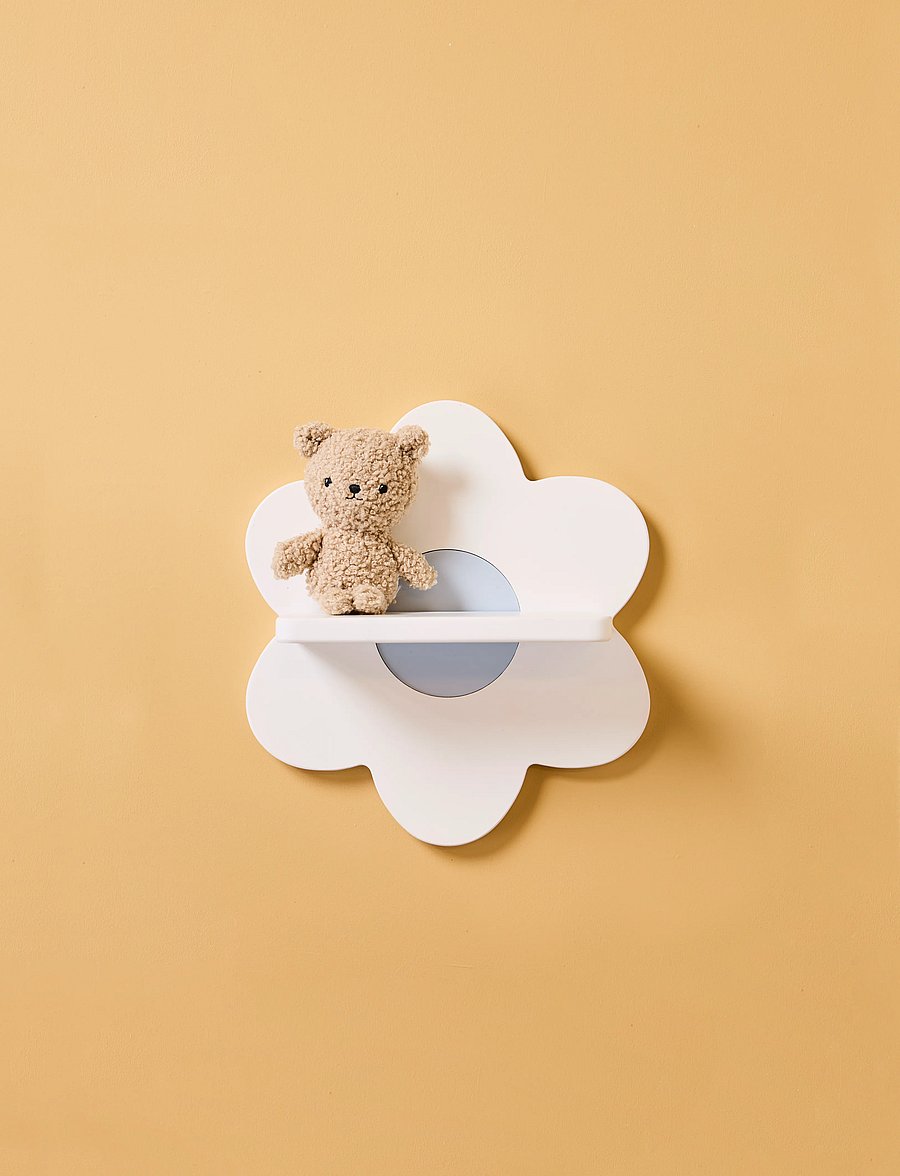 Kid's Concept - Shelf flower white - plaukti - white - 0