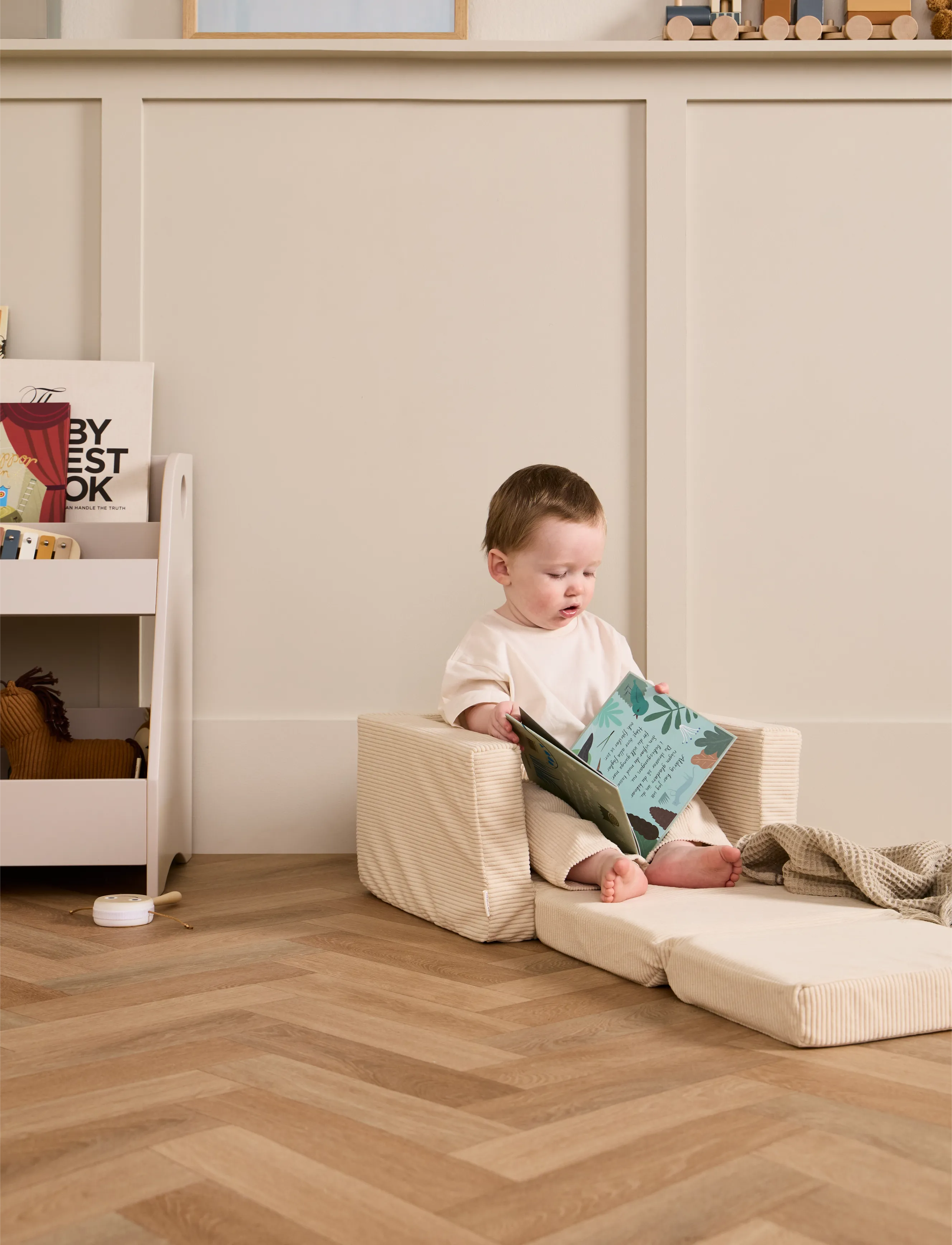 Kid's Concept - Armchair foldable off-white - puffer og lenestoler - nature - 4