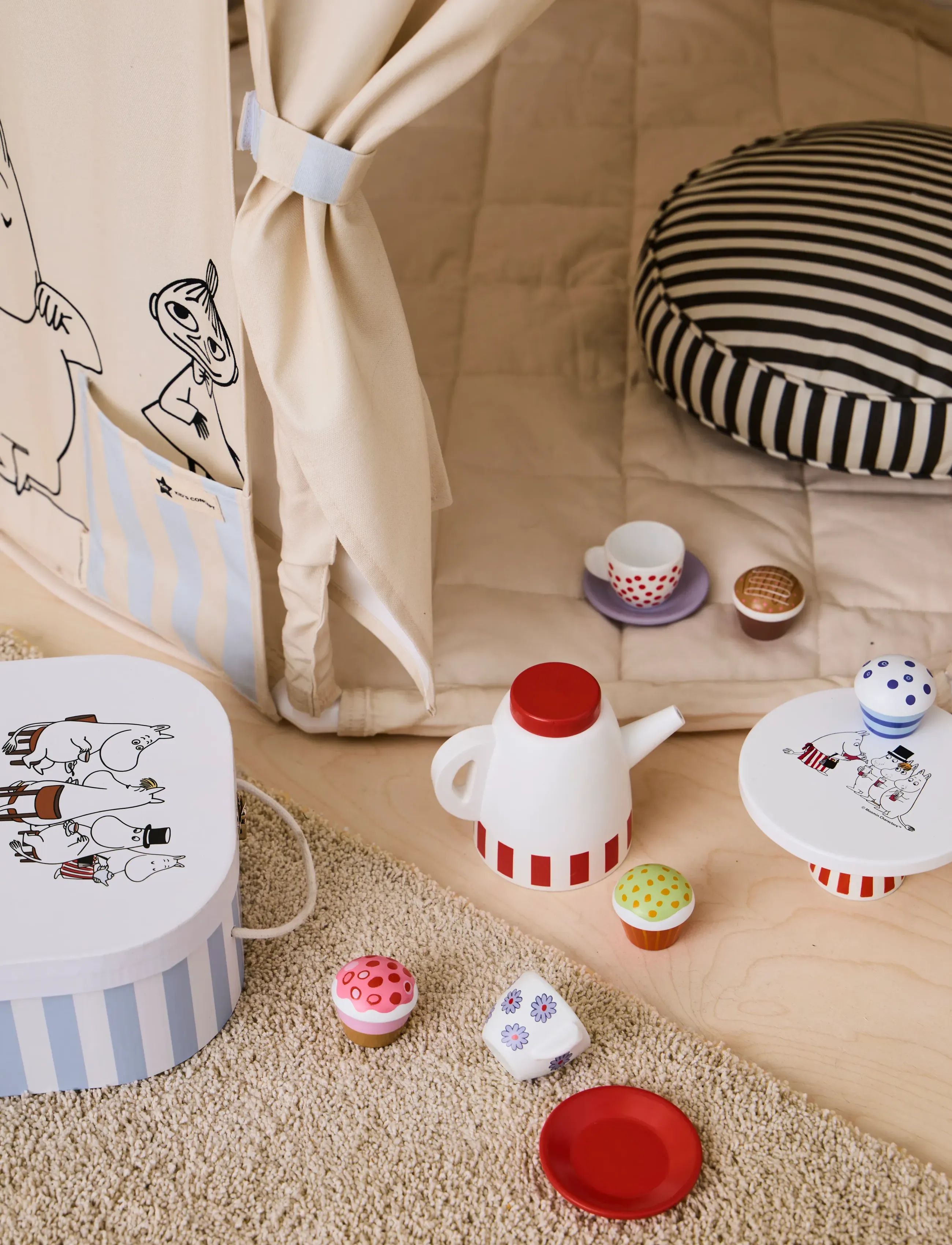 Kid's Concept Coffee Set Moomin, One Size, Multi/patterned, Legetøjskøkken Og Tilbehør > Kaffe- Og Tesæt, Børn