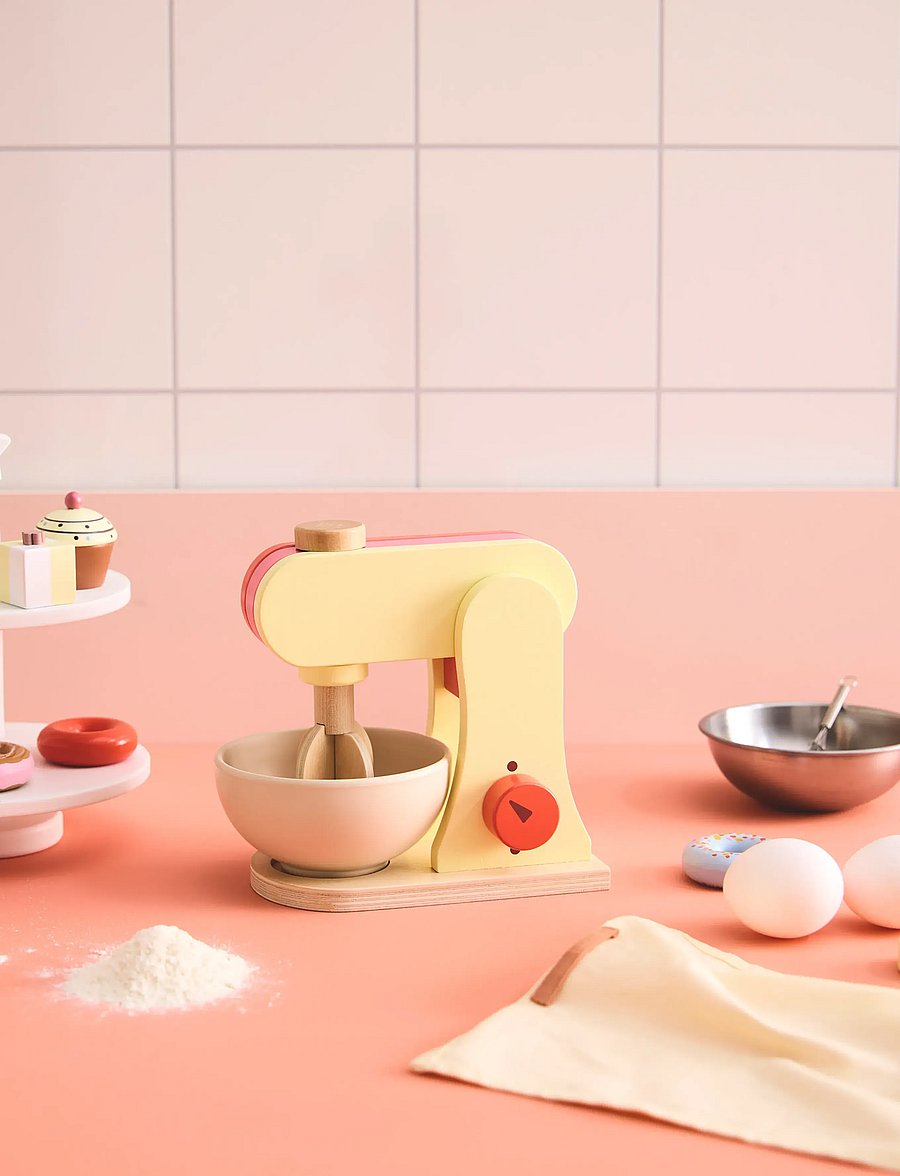 Kid's Concept - Stand mixer yellow KID'S HUB - Žaislinių virtuvių reikmenys - multi - 0