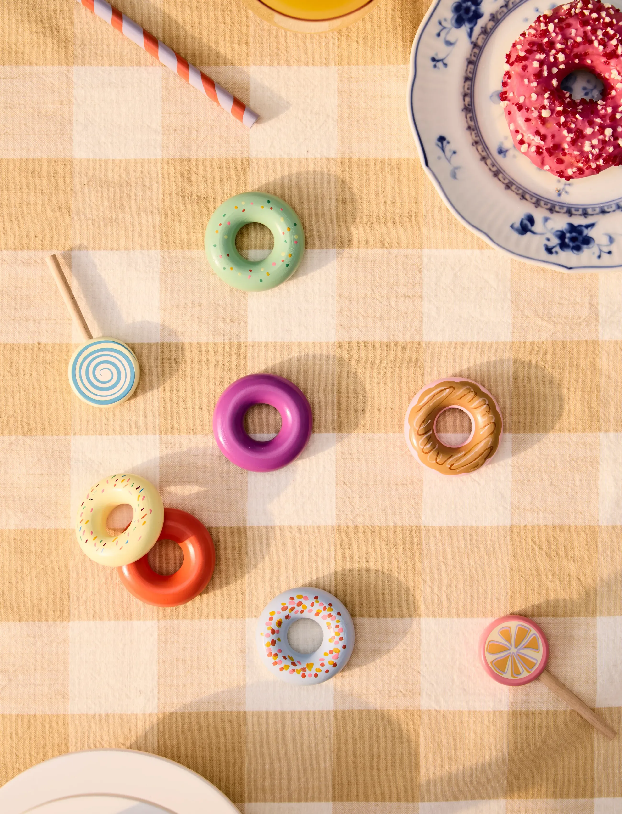 Kid's Concept Doughnuts Kid's Hub, One Size, Pink, Legetøjskøkken Og Tilbehør > Legetøjsmad Og -Kager, Børn
