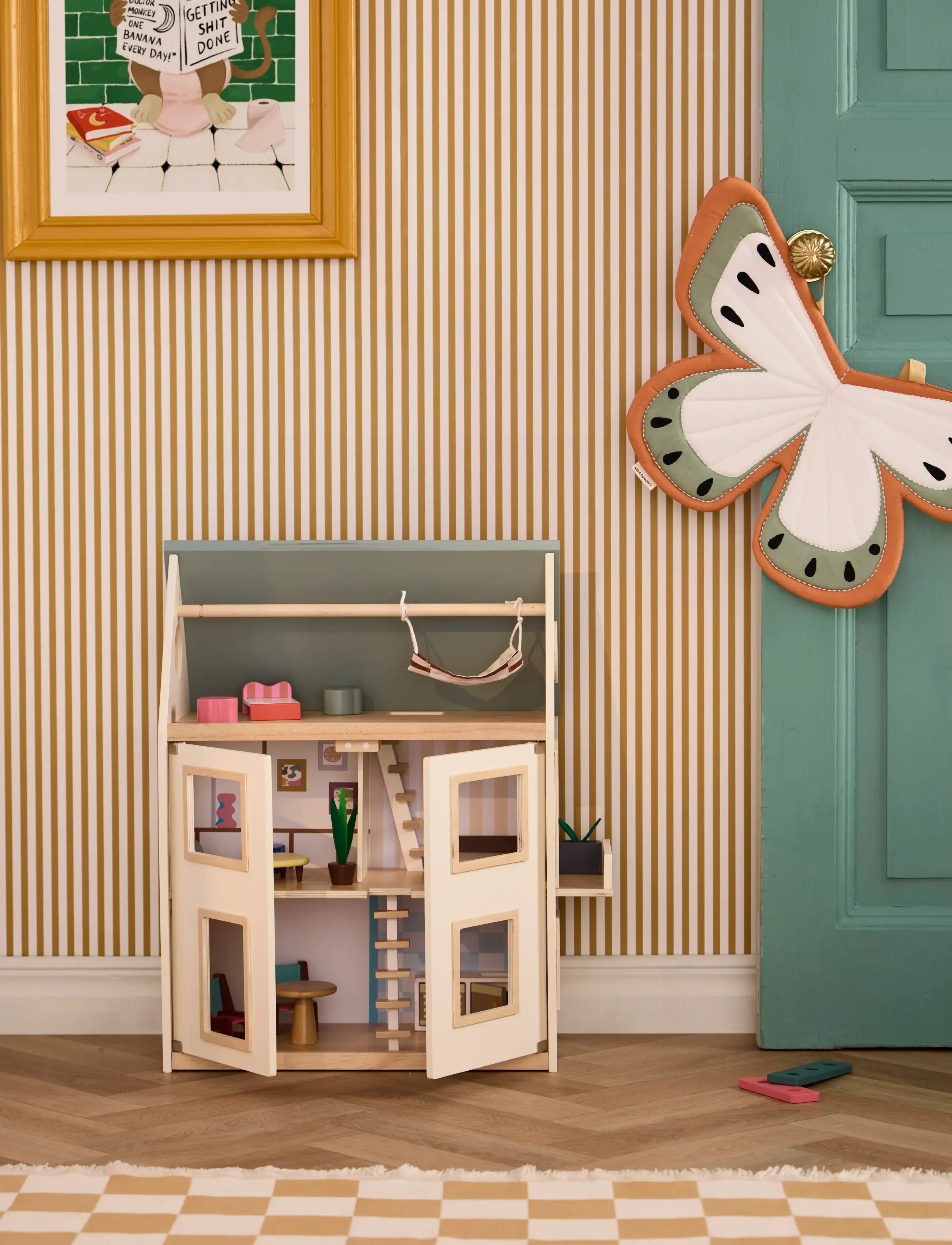 Kid's Concept Dollhouse Aiden, One Size, Multi/patterned, Dukker Og Tilbehør > Dukkehuse, Børn