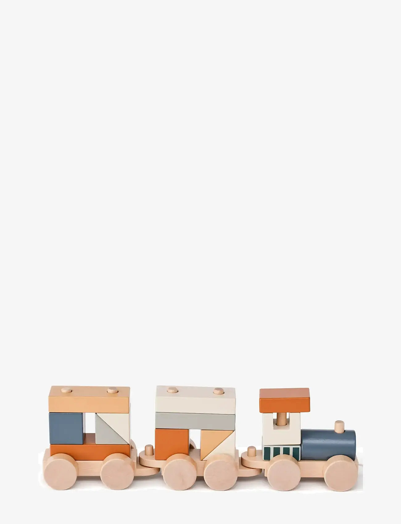 Kid's Concept - Block train brown - tåg - multi - 1