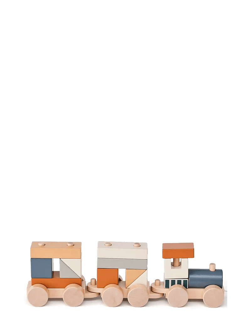 Kid's Concept - Block train brown - tåg - multi - 1