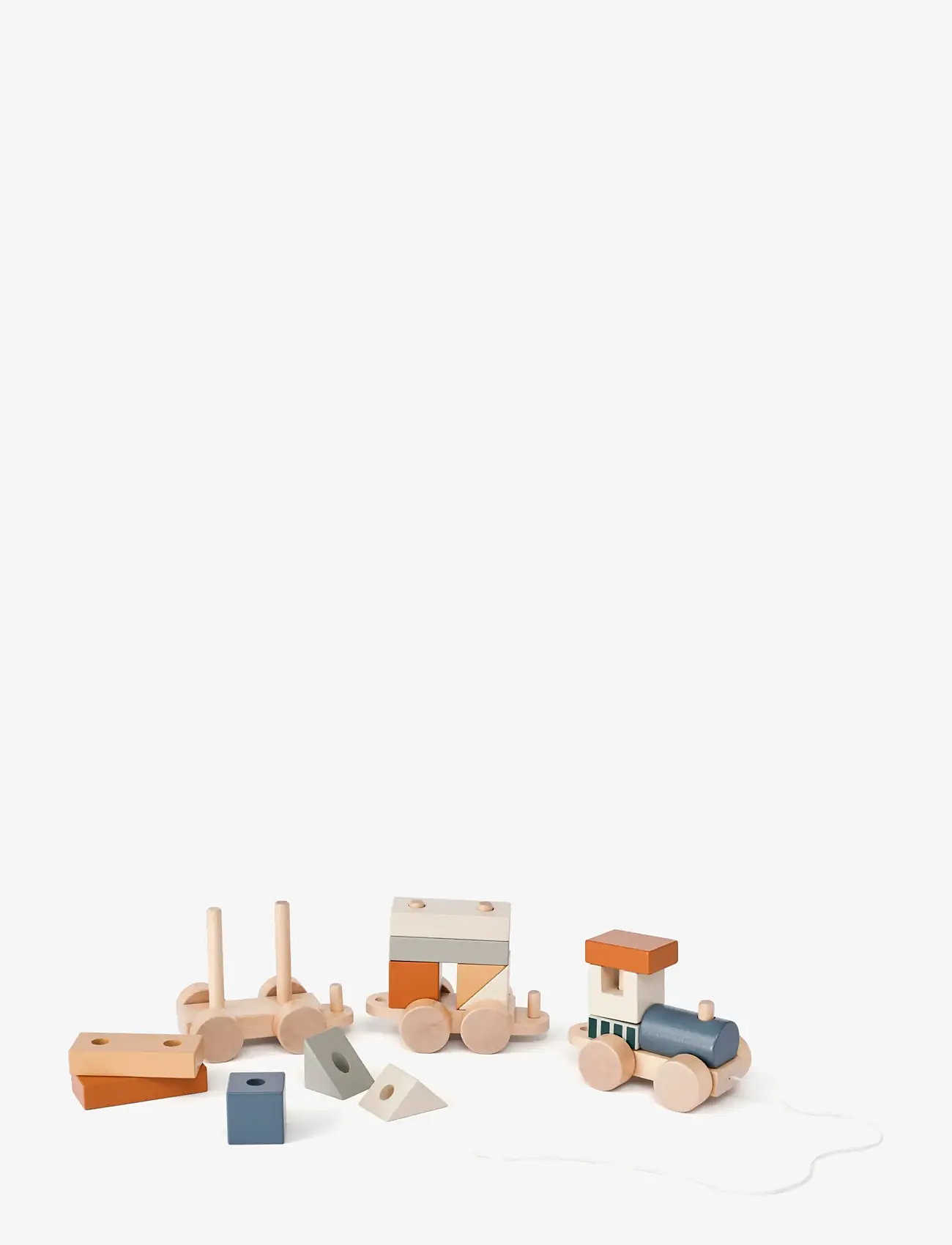 Kid's Concept - Block train brown - tåg - multi - 2