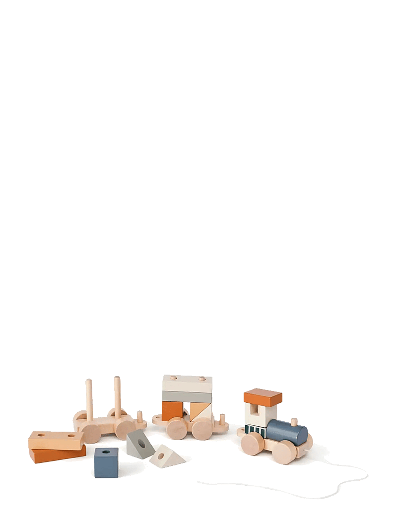 Kid's Concept - Block train brown - tåg - multi - 2