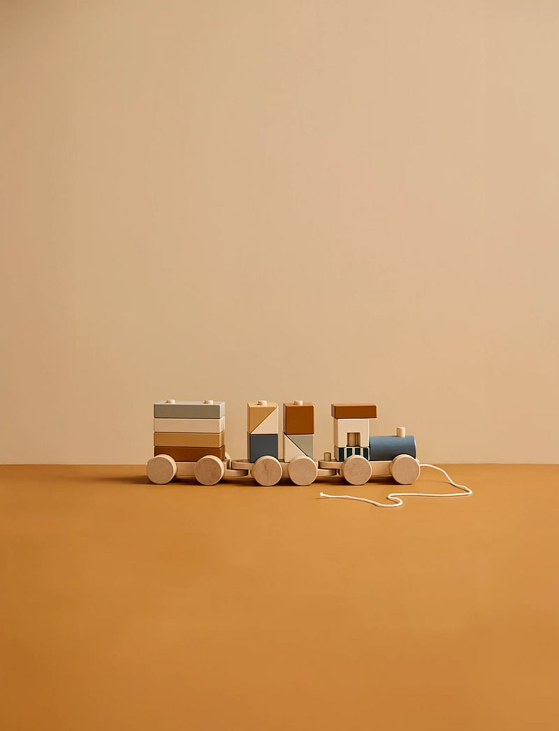 Kid's Concept - Block train brown - tåg - multi - 3