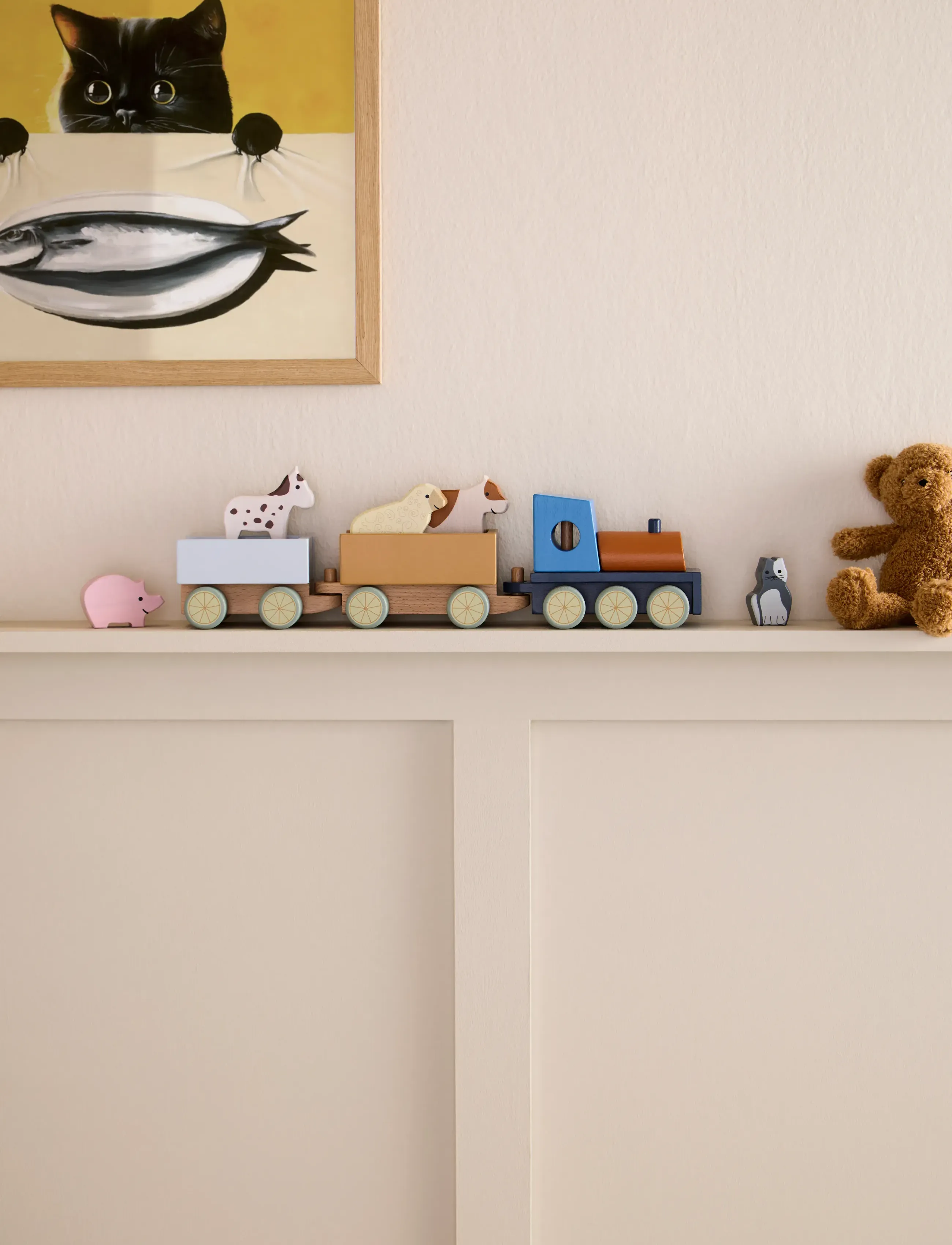 Kid's Concept Farm Animal Train Aiden, One Size, Toy Vehicles, Mehrfarbig/gemustert - Trains, Kinder